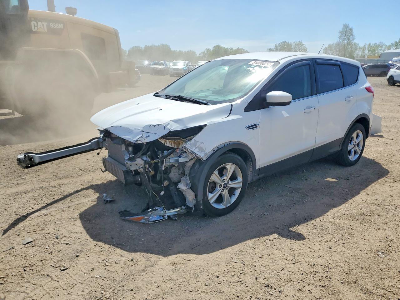 2015 Ford Escape Se White vin: 1FMCU0G95FUB76285