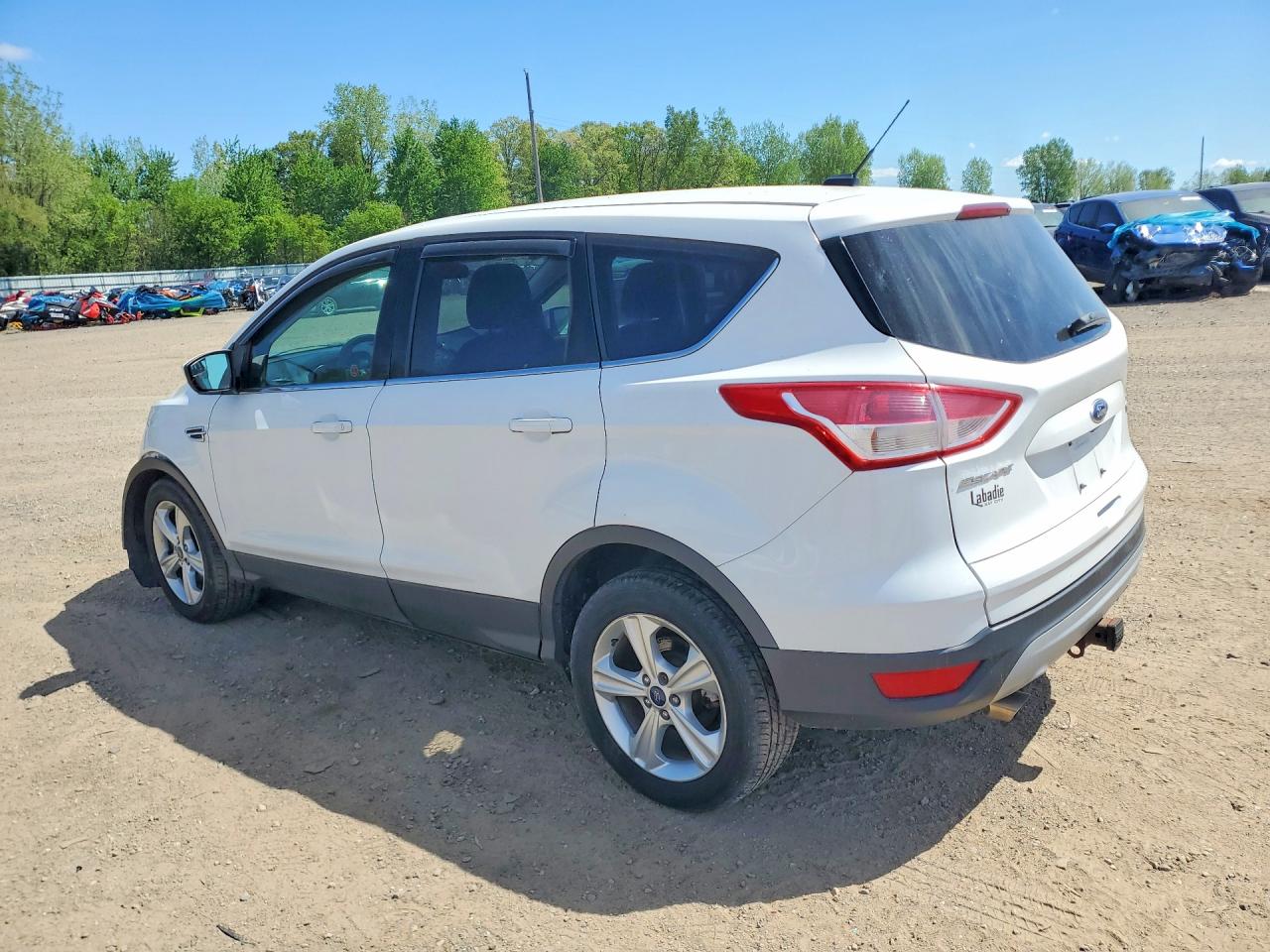 2015 Ford Escape Se White vin: 1FMCU0G95FUB76285