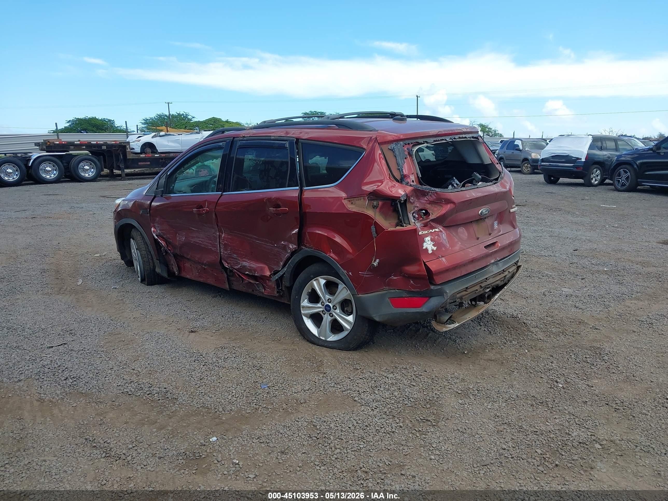 2015 Ford Escape Se Red vin: 1FMCU0G95FUB96116
