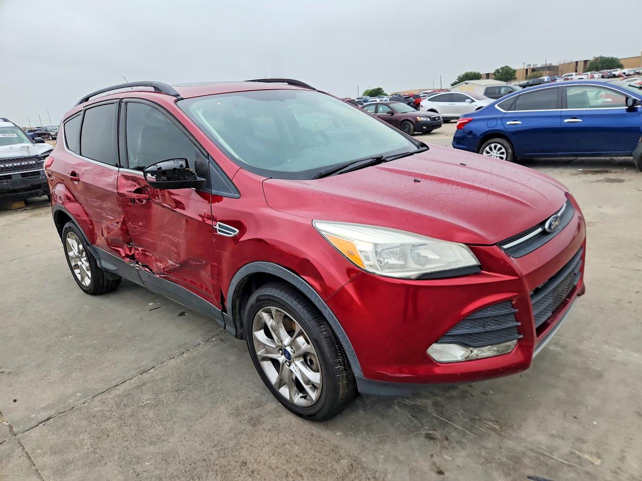 2015 Ford Escape Se Красный vin: 1FMCU0G95FUC88116