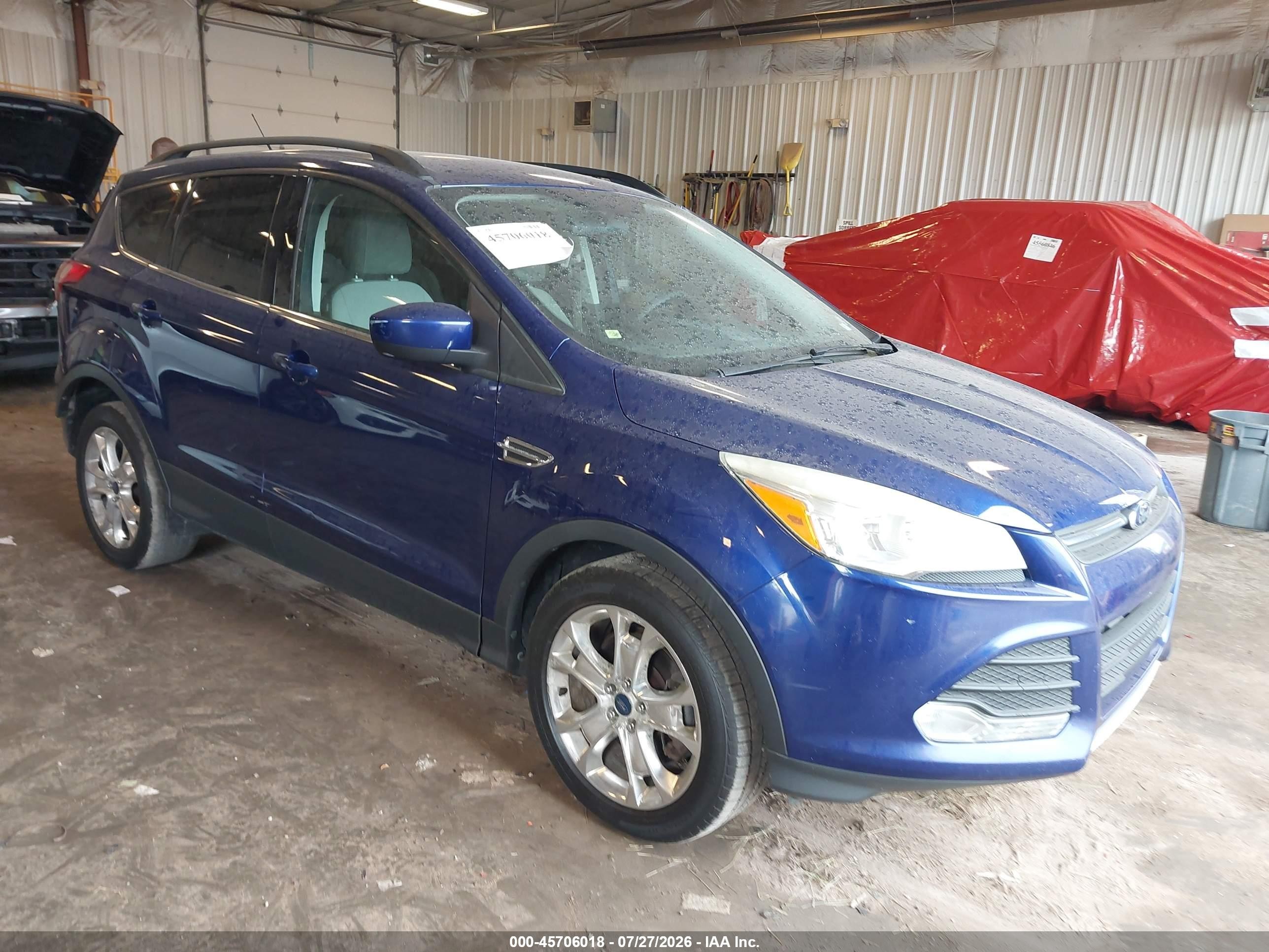 2013 Ford Escape Se Blue vin: 1FMCU0G96DUB22801