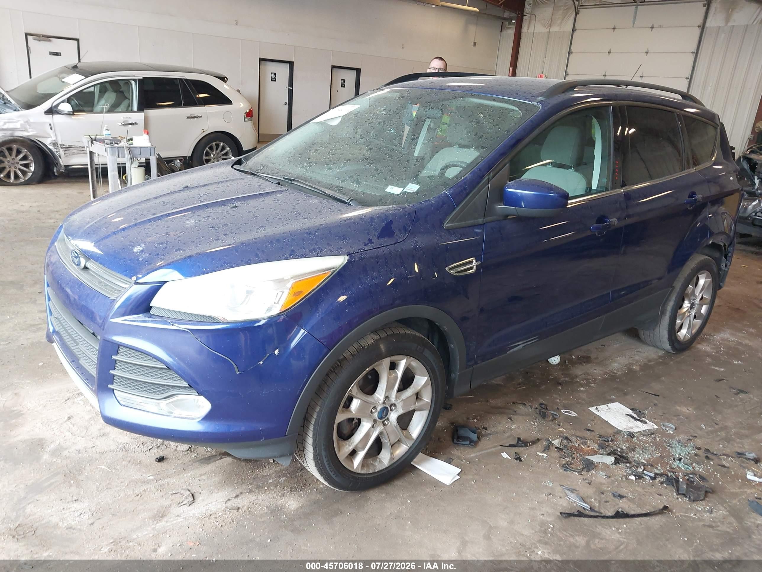 2013 Ford Escape Se Blue vin: 1FMCU0G96DUB22801