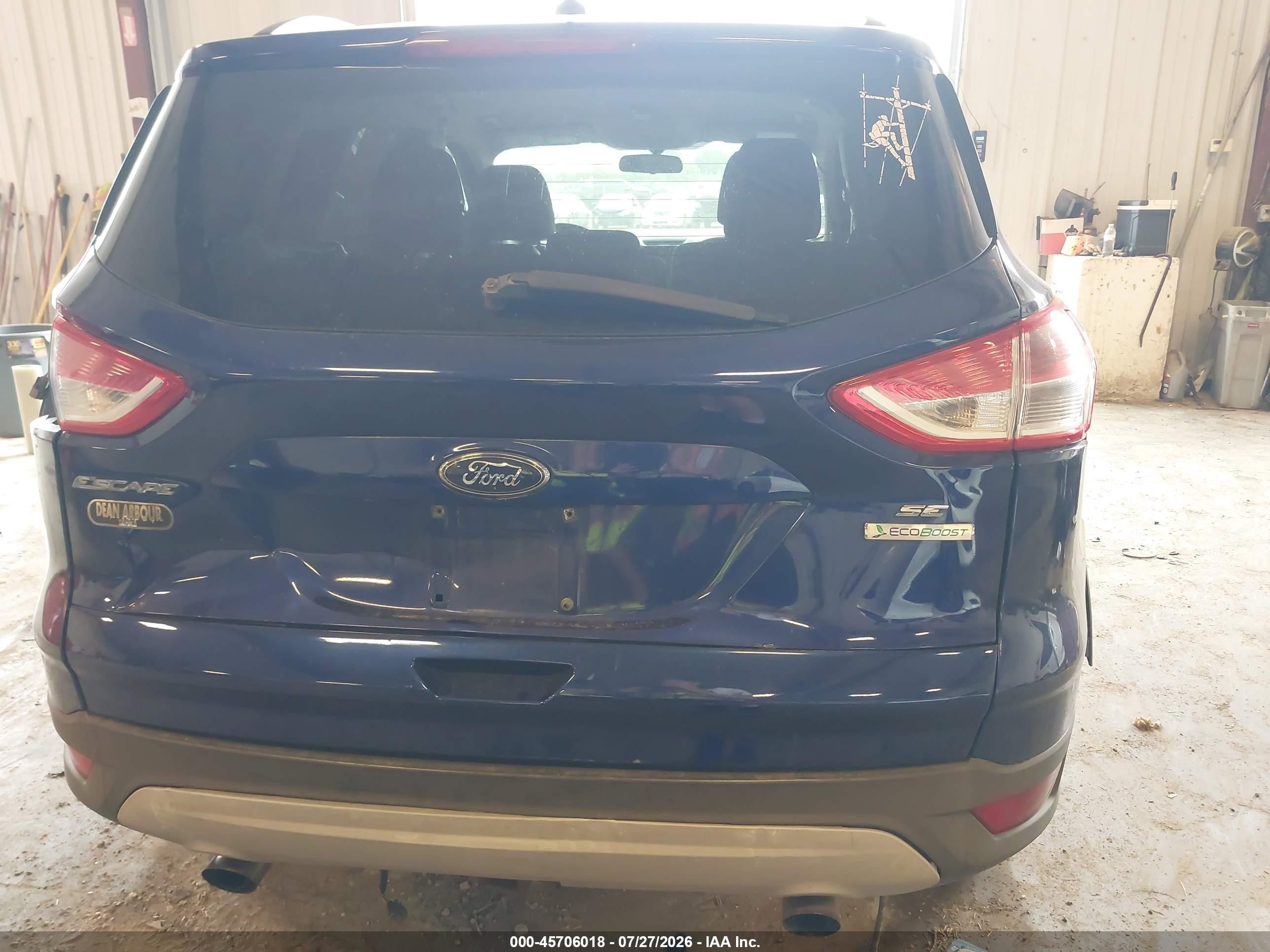 2013 Ford Escape Se Blue vin: 1FMCU0G96DUB22801