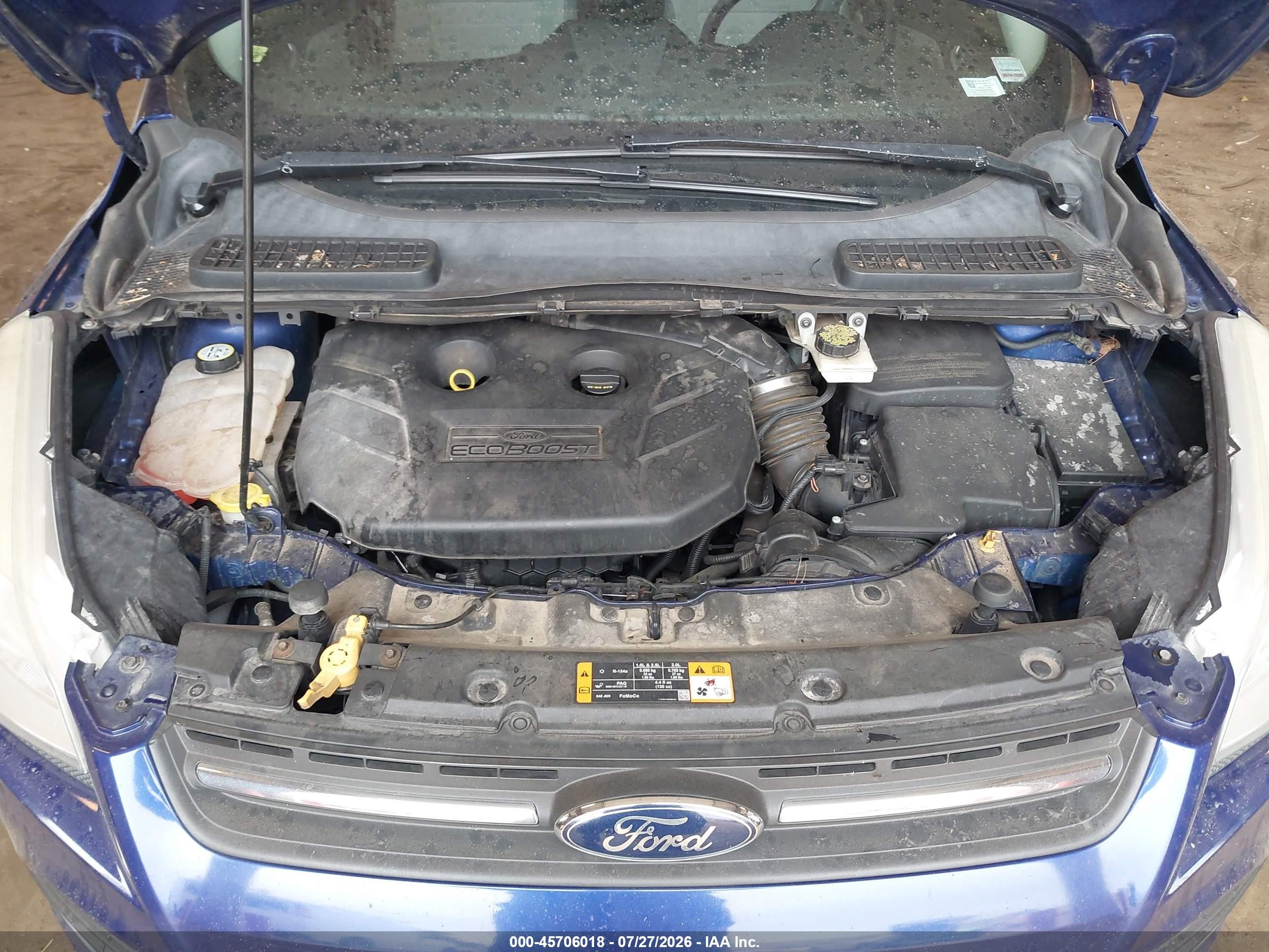 2013 Ford Escape Se Blue vin: 1FMCU0G96DUB22801