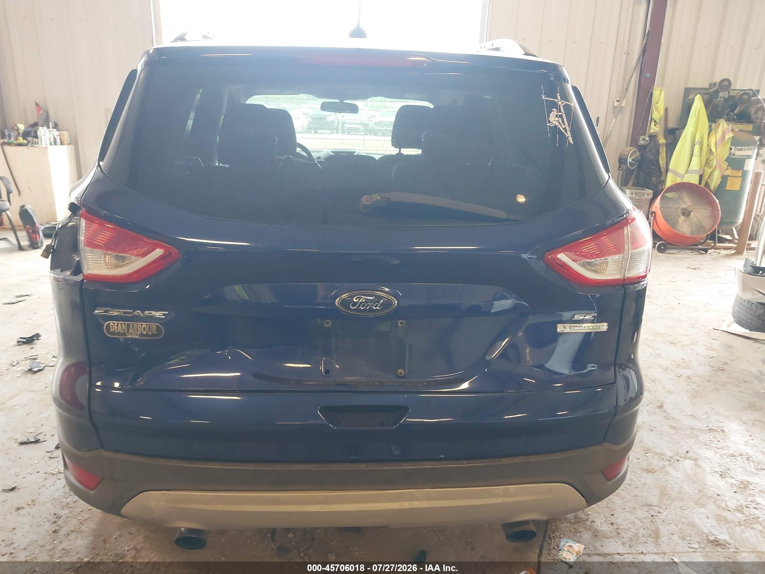 2013 Ford Escape Se Blue vin: 1FMCU0G96DUB22801