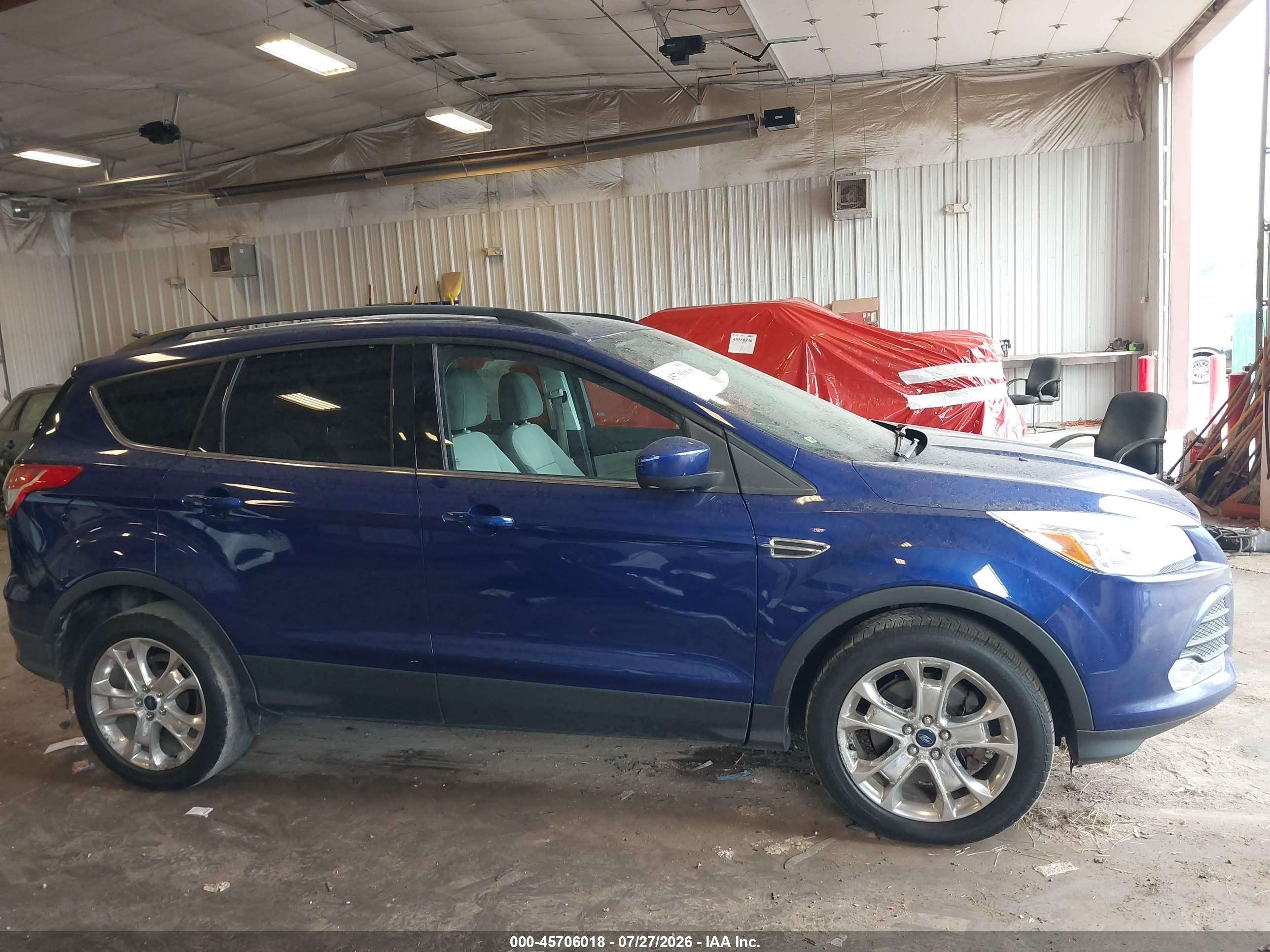 2013 Ford Escape Se Blue vin: 1FMCU0G96DUB22801