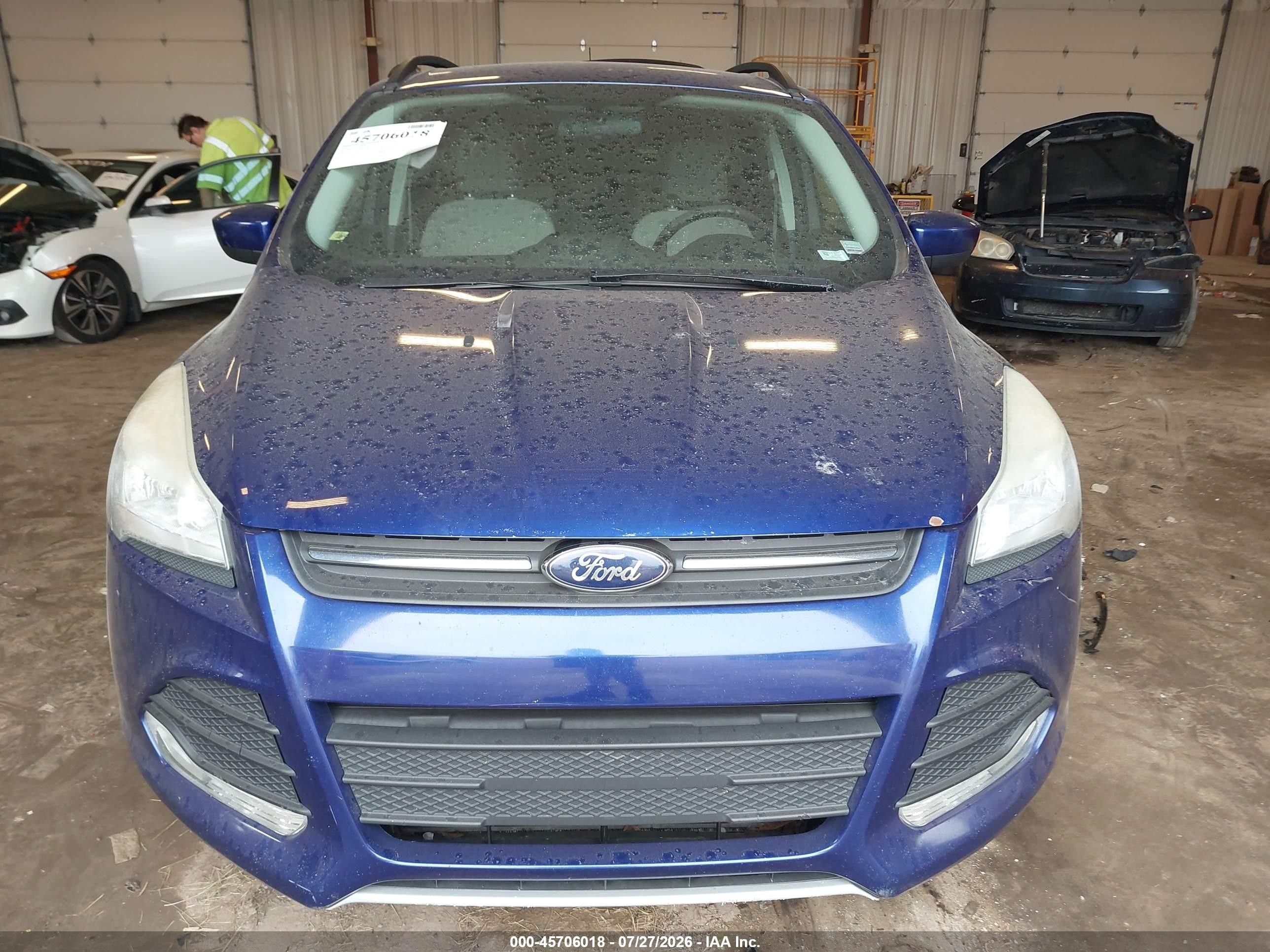 2013 Ford Escape Se Blue vin: 1FMCU0G96DUB22801