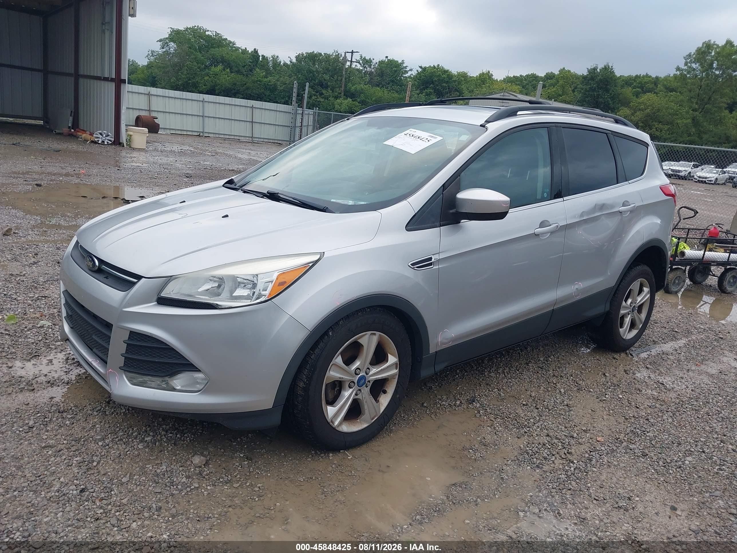 2013 Ford Escape Se Silver vin: 1FMCU0G96DUC11560