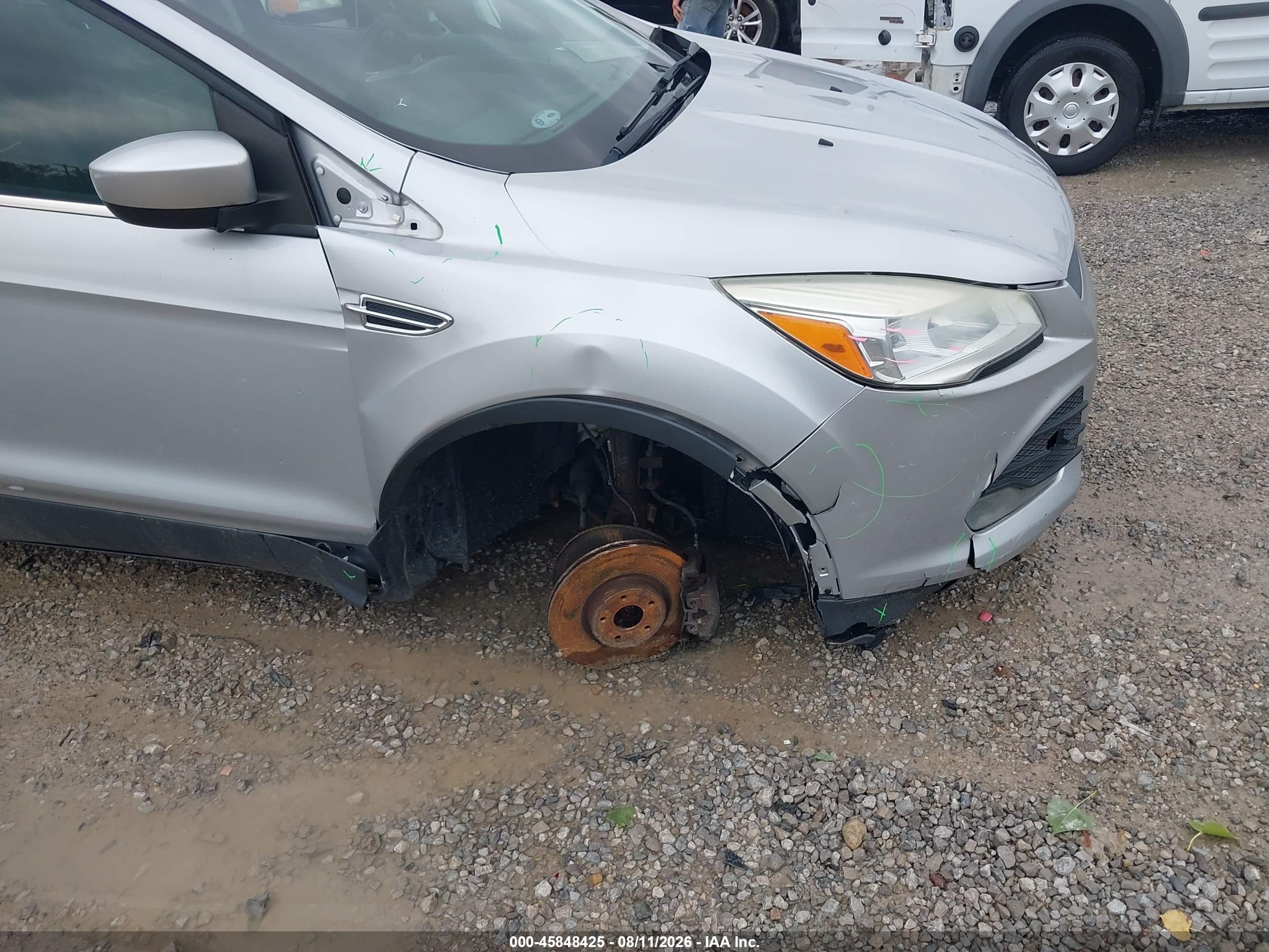 2013 Ford Escape Se Silver vin: 1FMCU0G96DUC11560