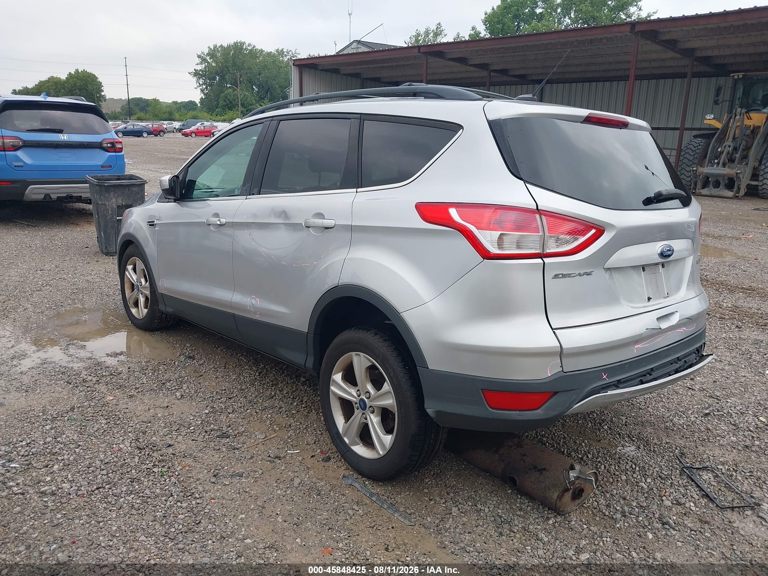 2013 Ford Escape Se Silver vin: 1FMCU0G96DUC11560