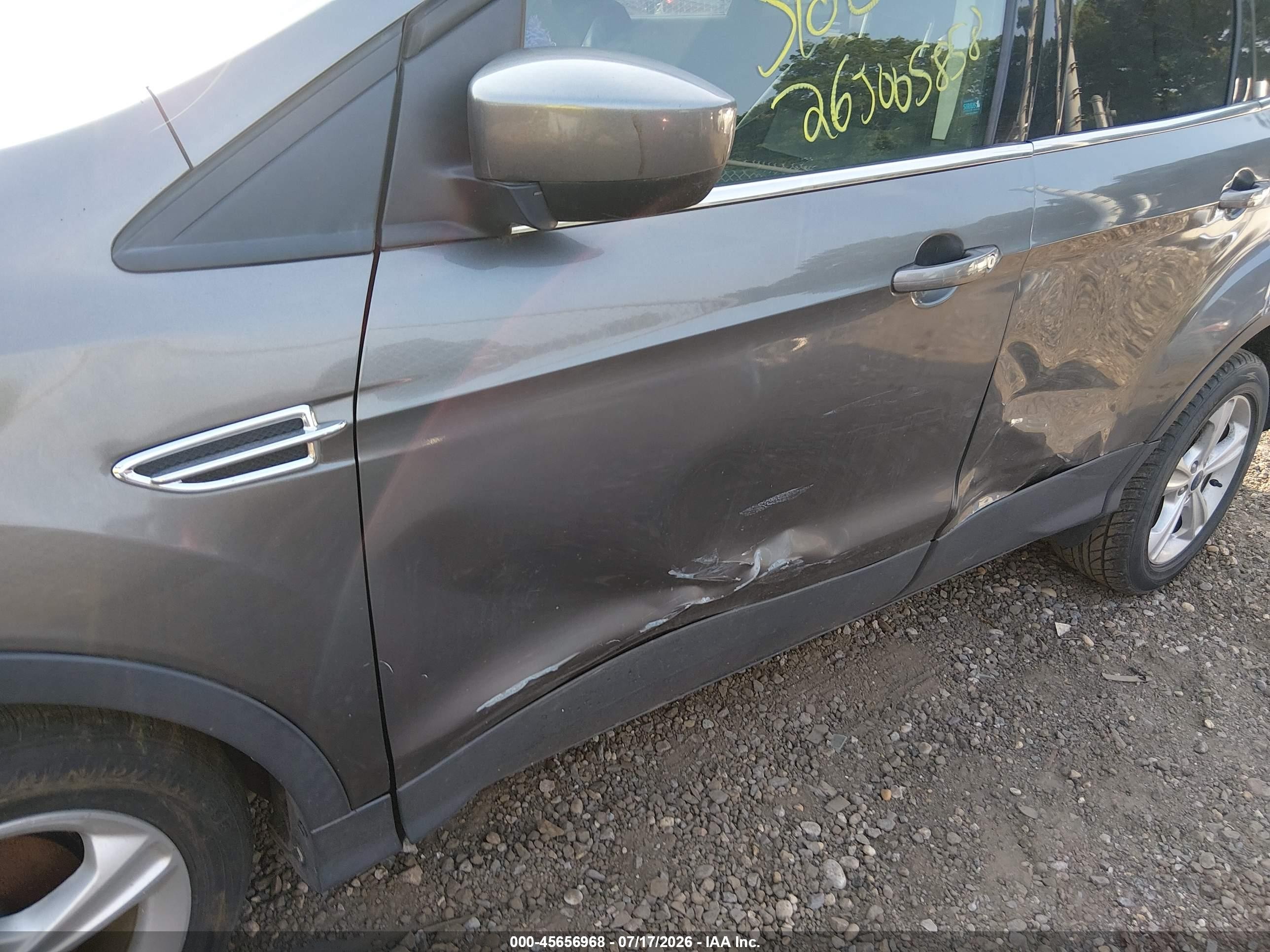 2013 Ford Escape Se Серый vin: 1FMCU0G96DUD06829