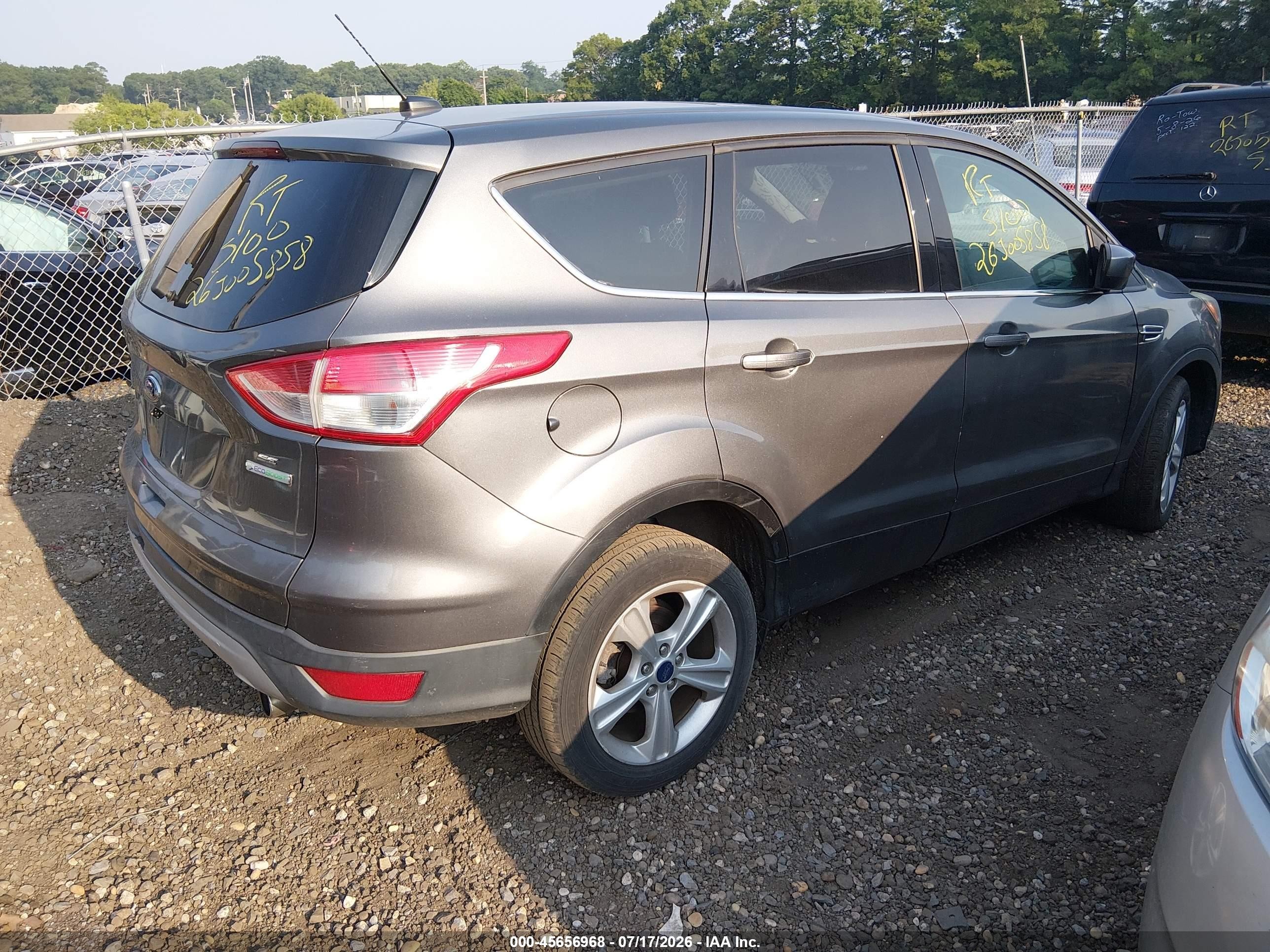 2013 Ford Escape Se Серый vin: 1FMCU0G96DUD06829