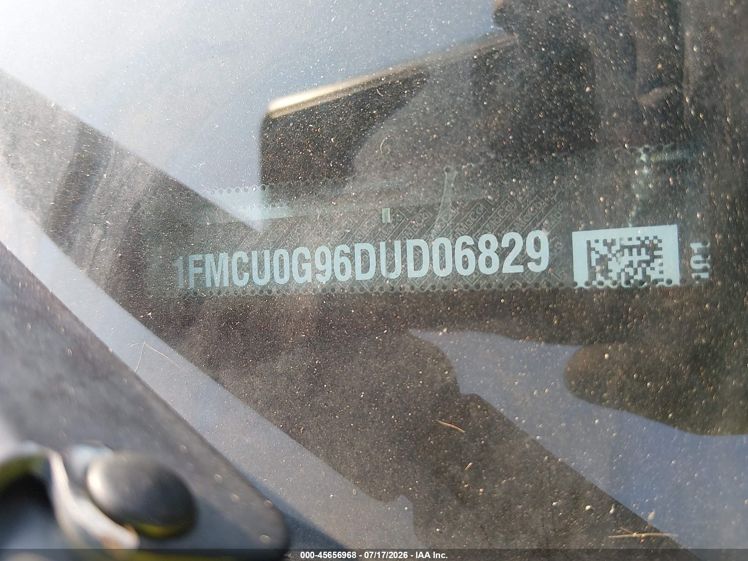 2013 Ford Escape Se Серый vin: 1FMCU0G96DUD06829