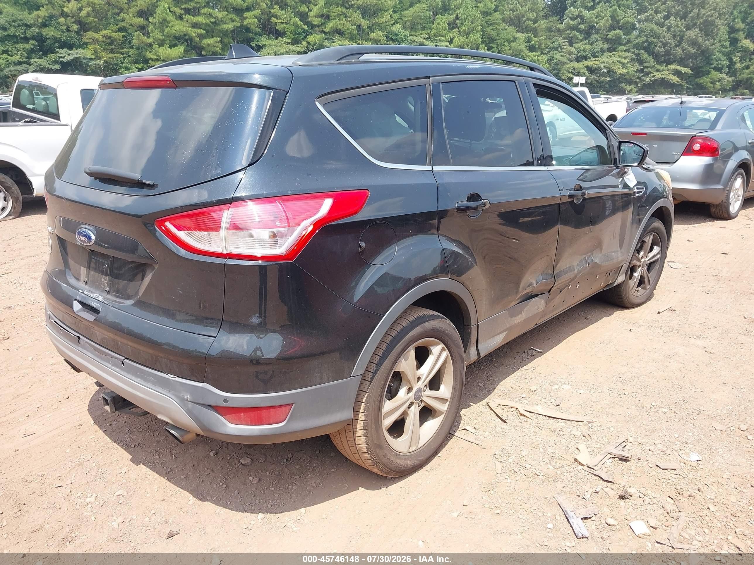 2014 Ford Escape Se Black vin: 1FMCU0G96EUB70770