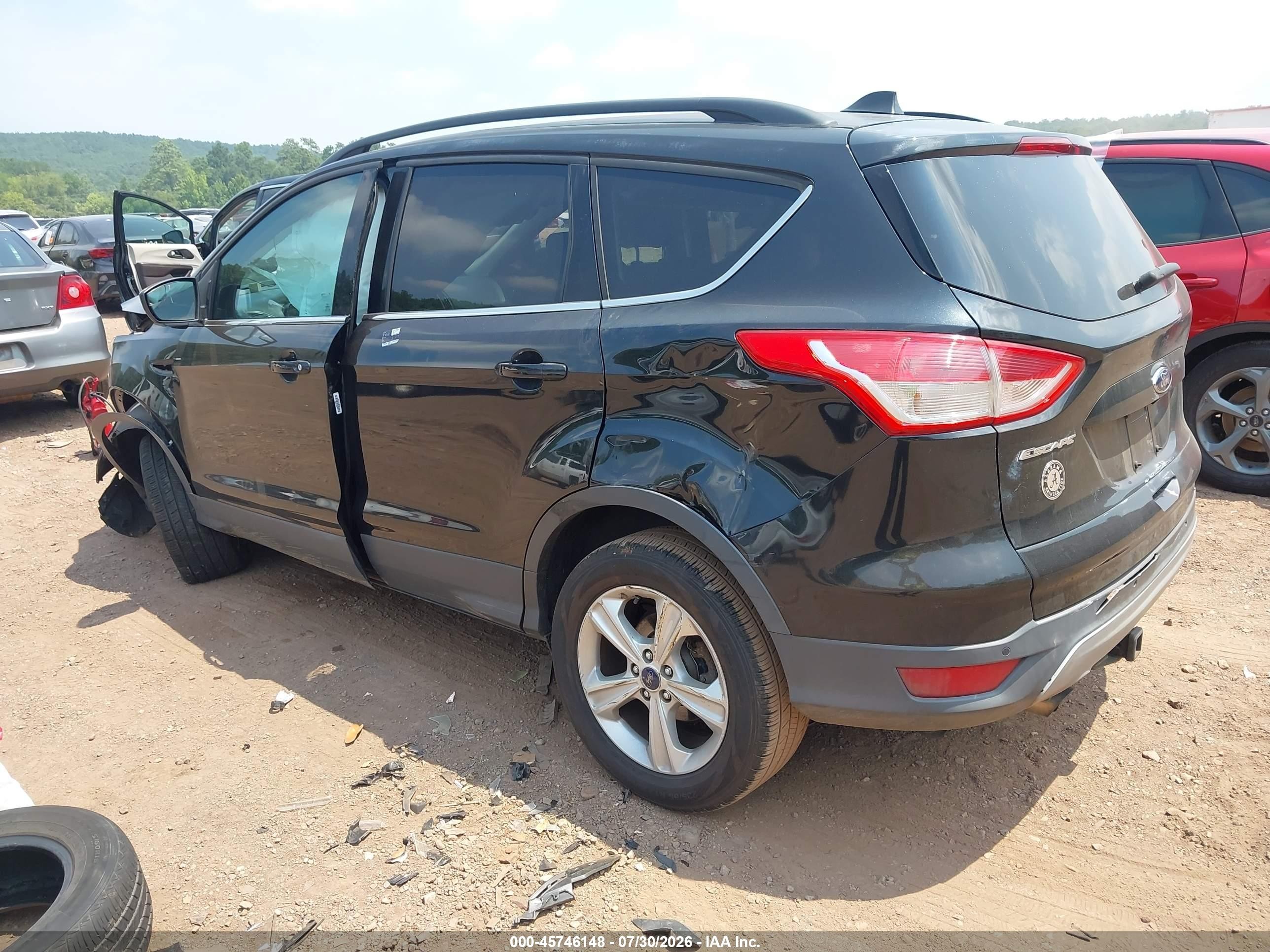 2014 Ford Escape Se Black vin: 1FMCU0G96EUB70770