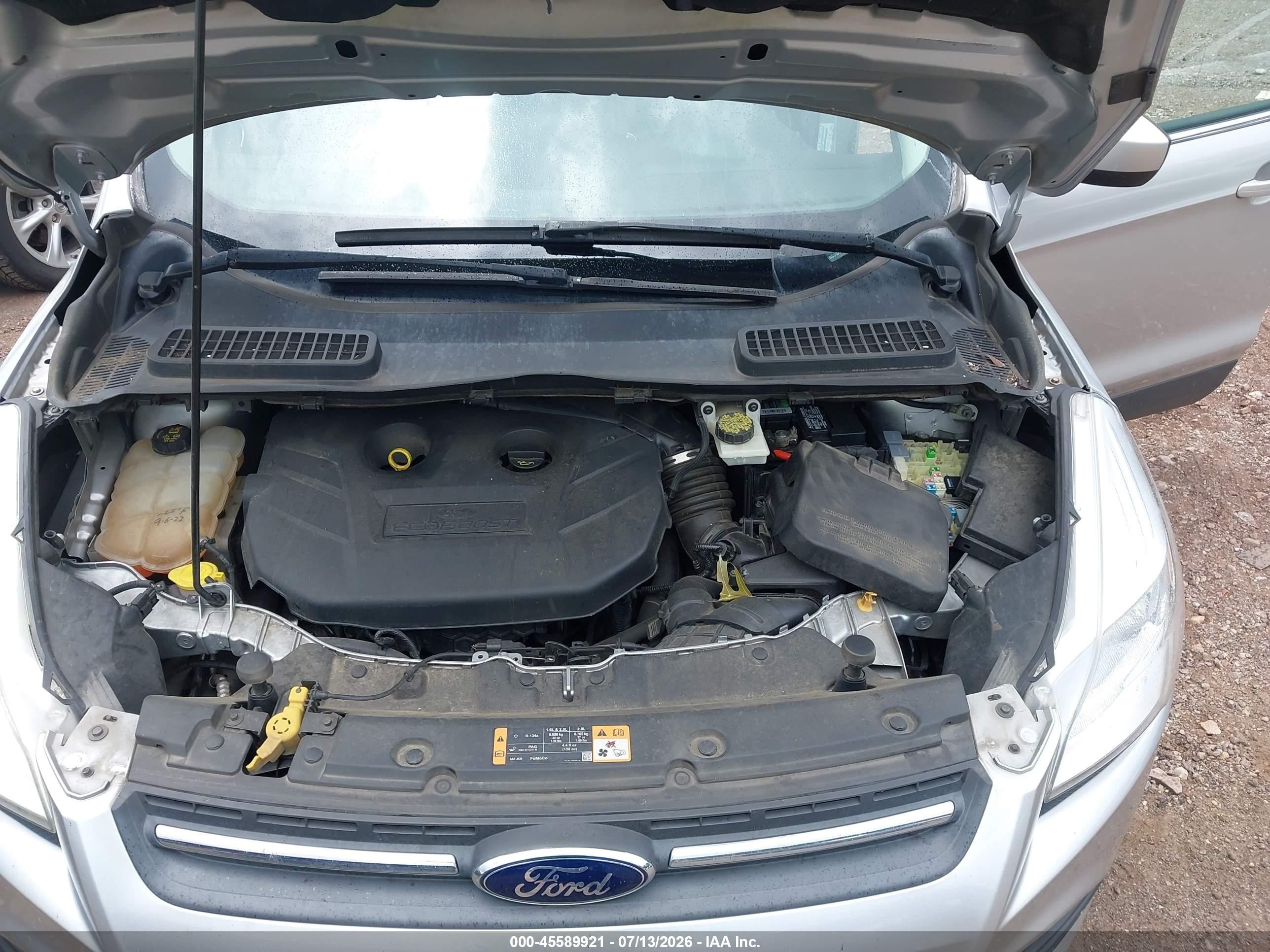 2014 Ford Escape Se Silver vin: 1FMCU0G96EUC64566