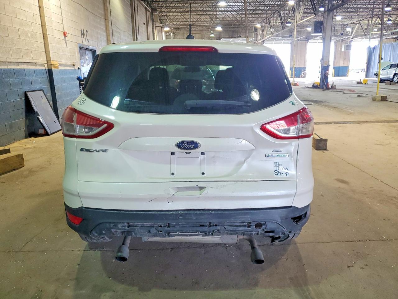 2014 Ford Escape Se White vin: 1FMCU0G96EUD15810