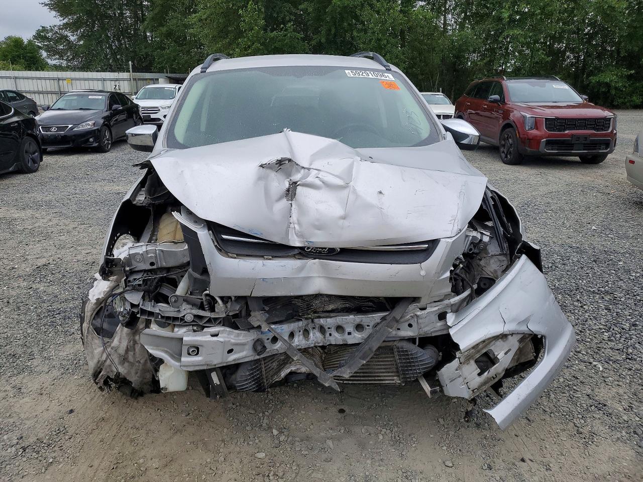 2014 Ford Escape Se Серебряный vin: 1FMCU0G96EUD32123