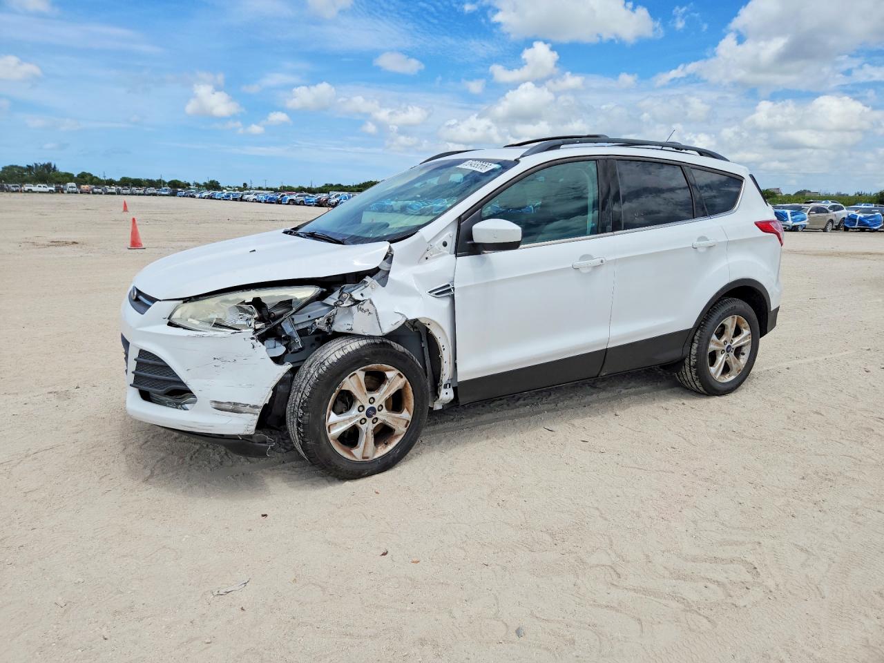 2015 Ford Escape Se White vin: 1FMCU0G96FUA80438