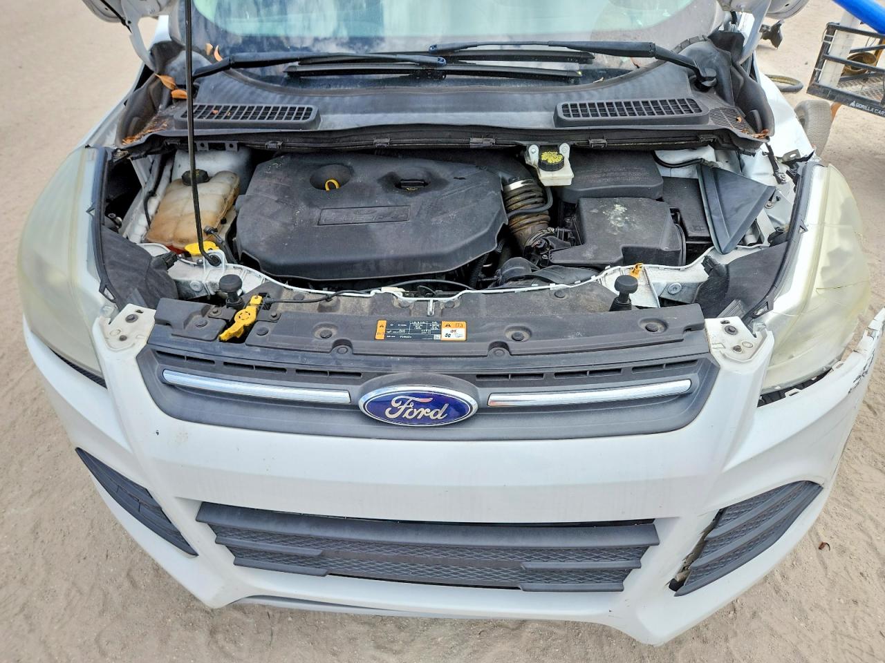 2015 Ford Escape Se White vin: 1FMCU0G96FUA80438