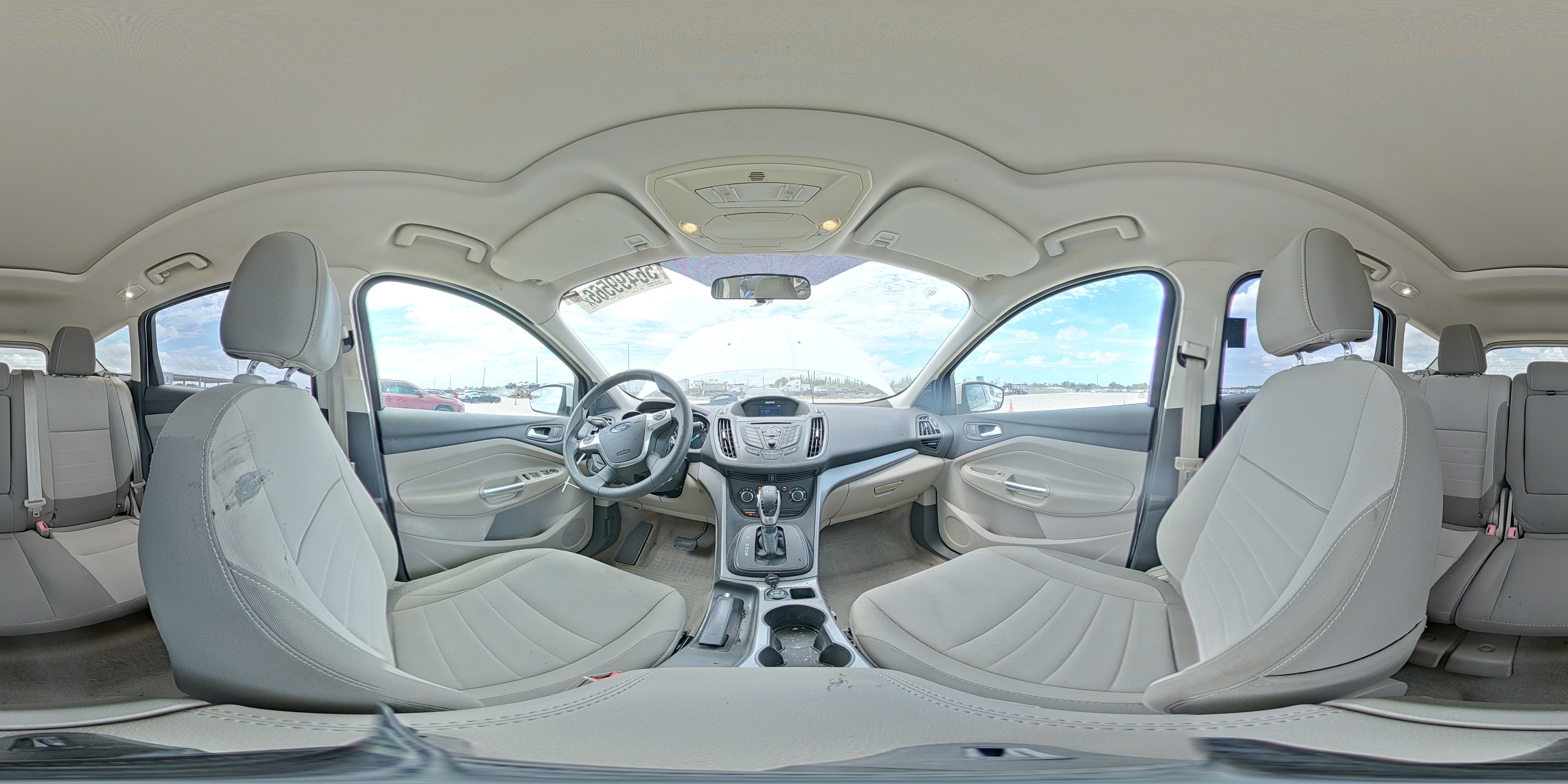 2015 Ford Escape Se White vin: 1FMCU0G96FUA80438
