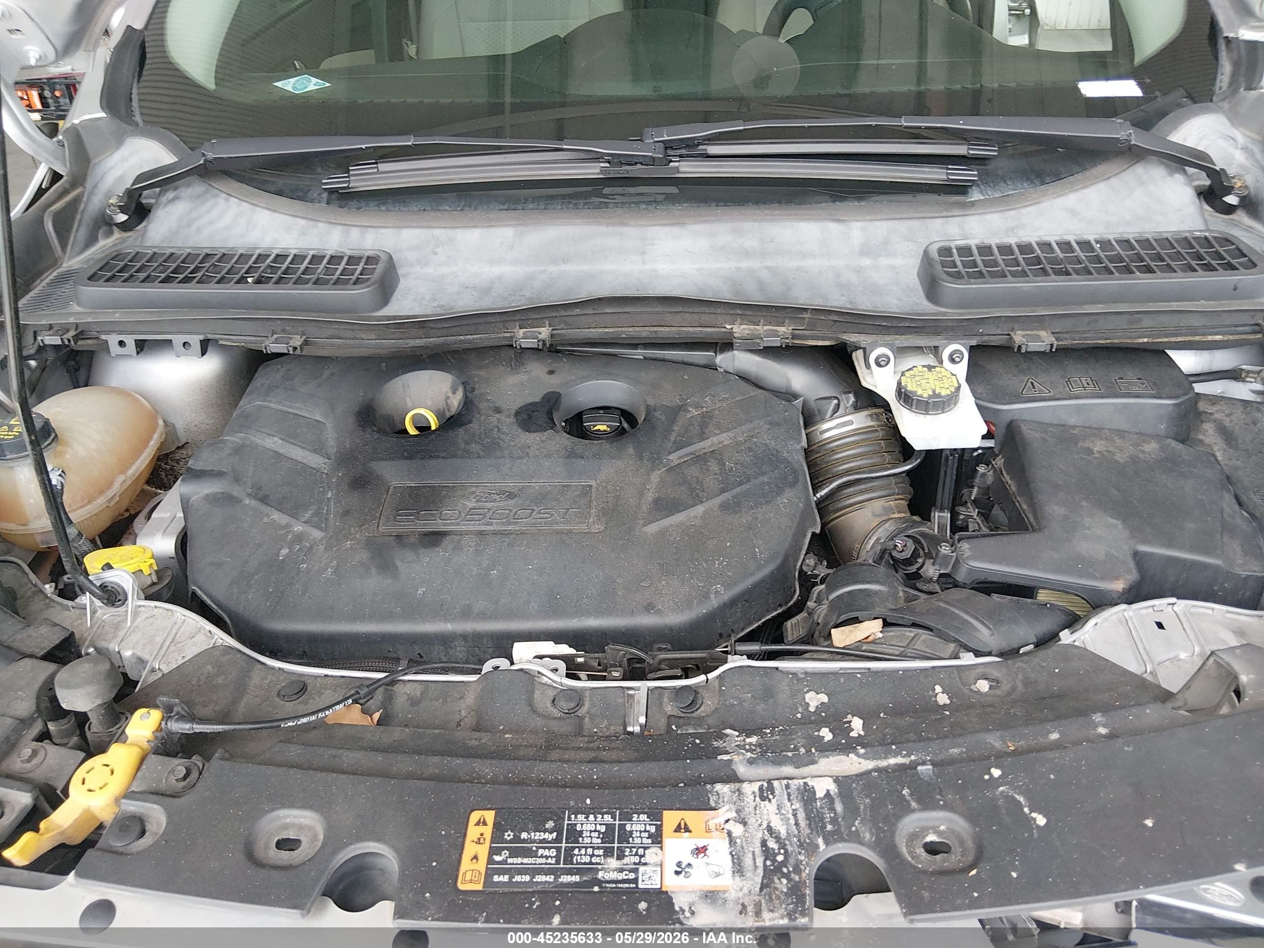2017 Ford Escape Se Серебряный vin: 1FMCU0G96HUA46101