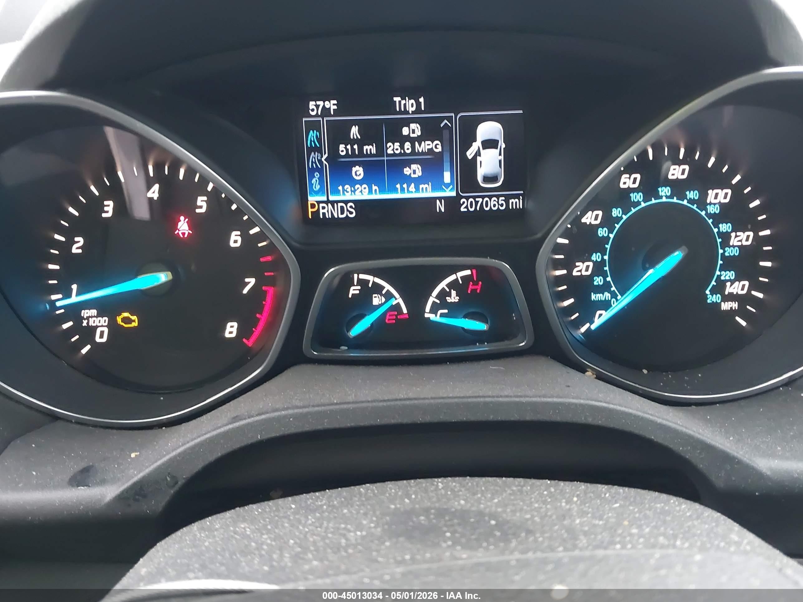 2013 Ford Escape Se Gray vin: 1FMCU0G97DUD09772