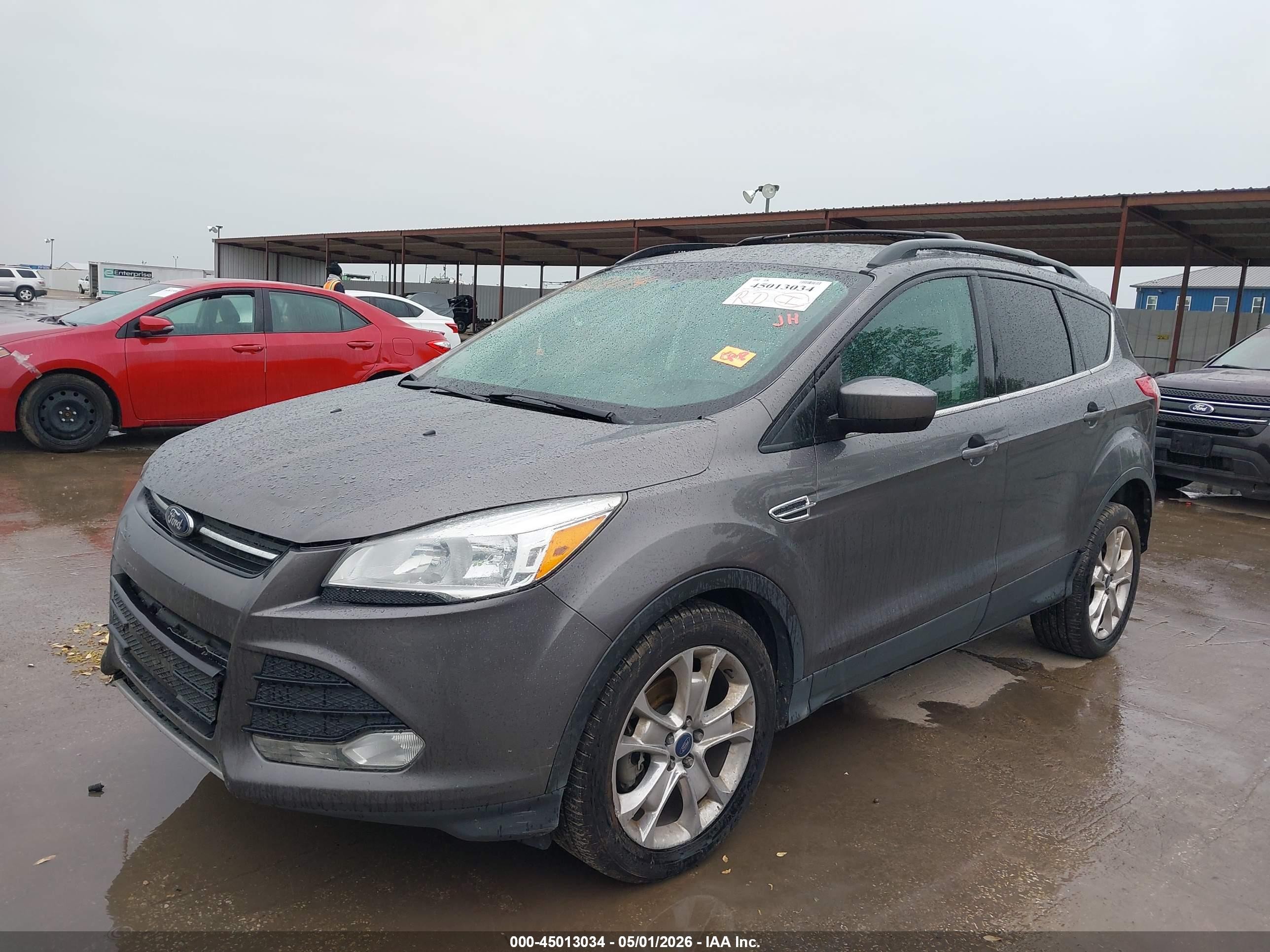 2013 Ford Escape Se Gray vin: 1FMCU0G97DUD09772