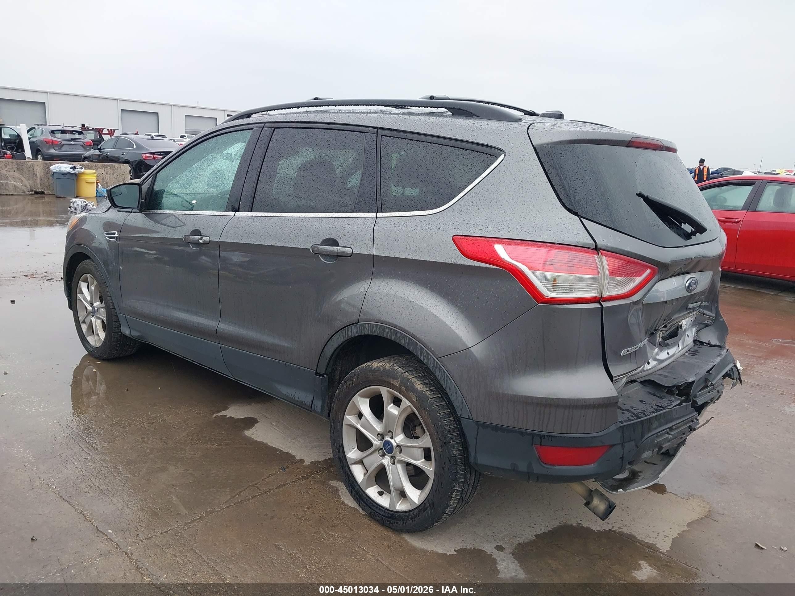 2013 Ford Escape Se Gray vin: 1FMCU0G97DUD09772