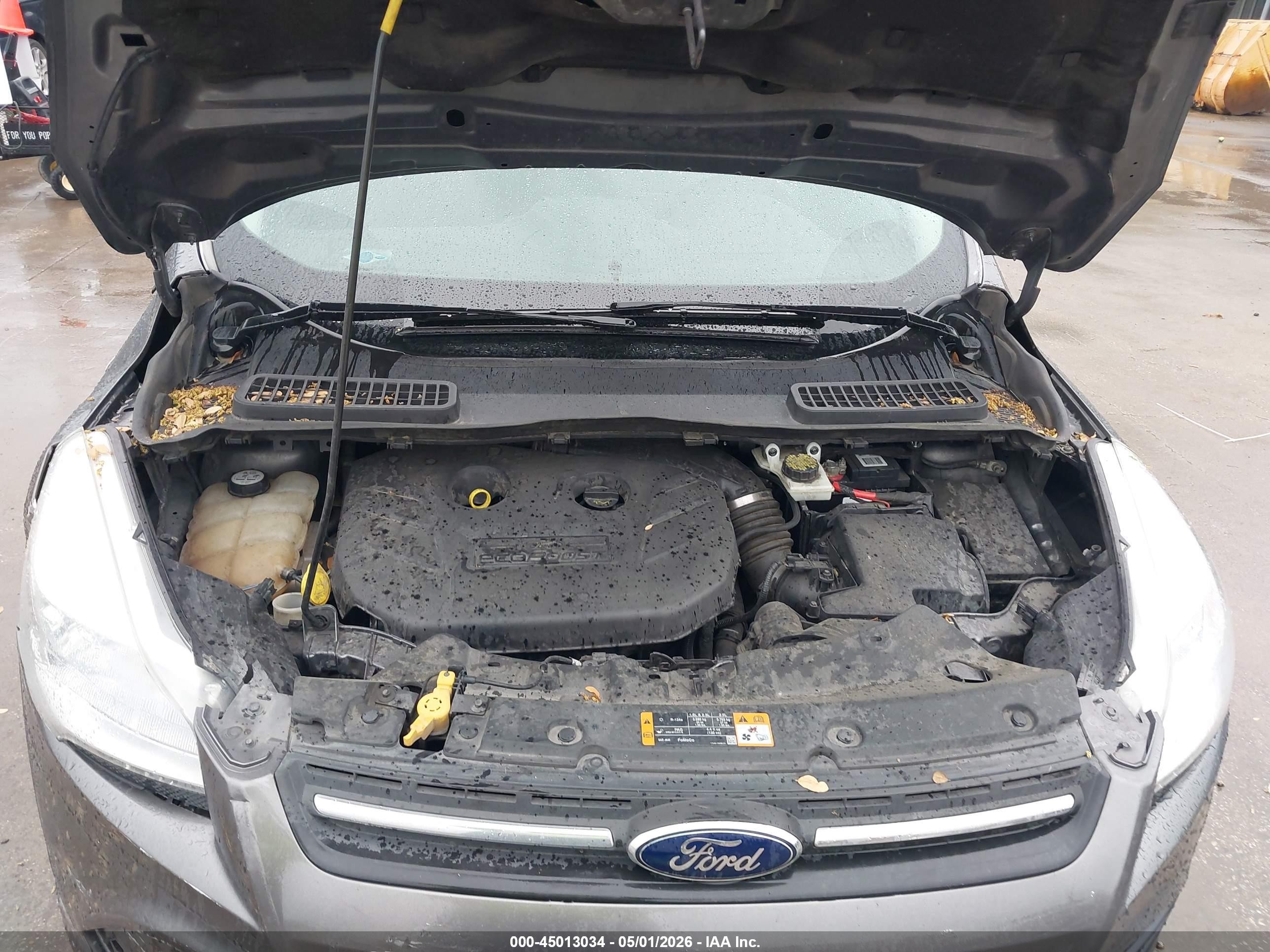 2013 Ford Escape Se Gray vin: 1FMCU0G97DUD09772