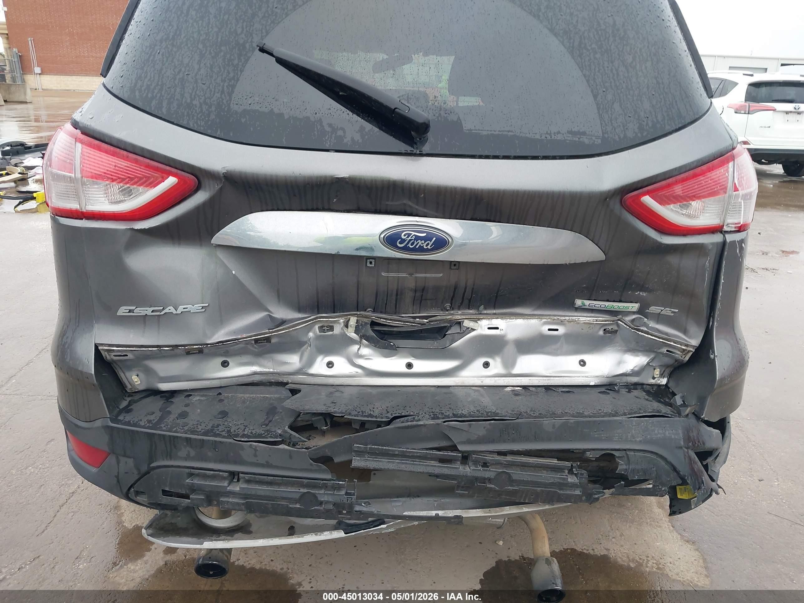 2013 Ford Escape Se Gray vin: 1FMCU0G97DUD09772
