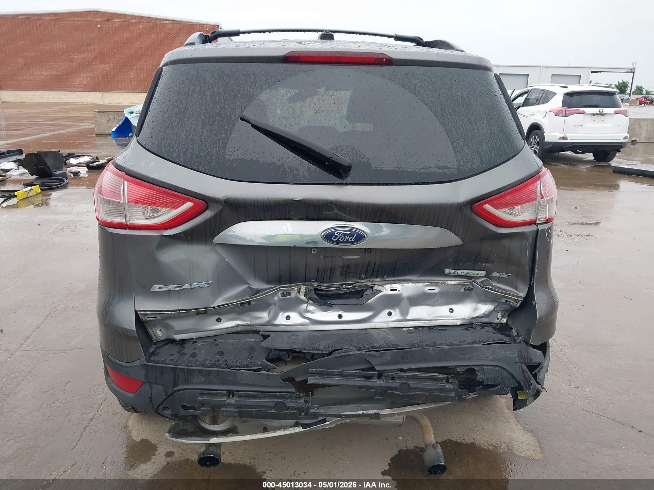 2013 Ford Escape Se Gray vin: 1FMCU0G97DUD09772