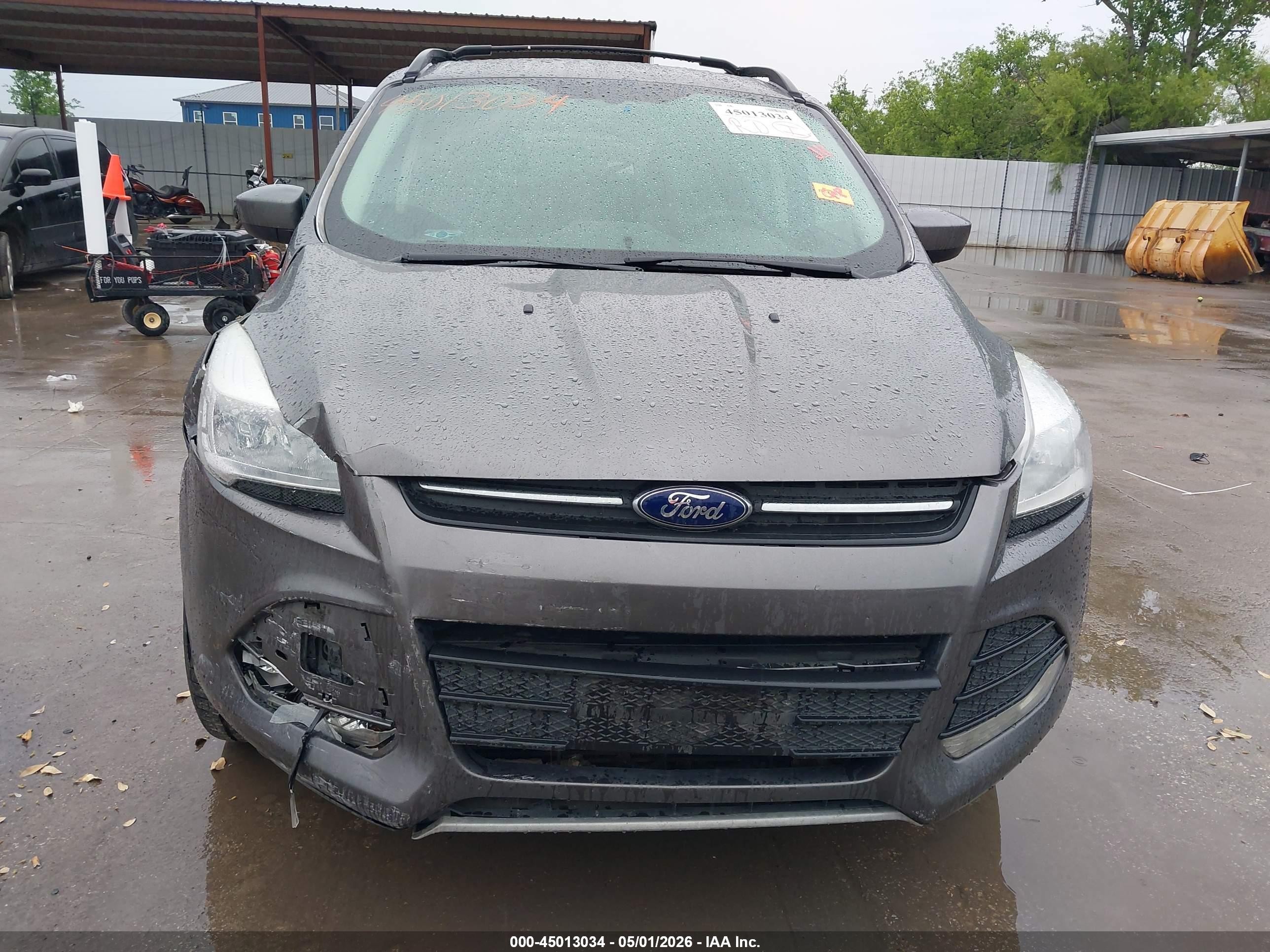2013 Ford Escape Se Gray vin: 1FMCU0G97DUD09772