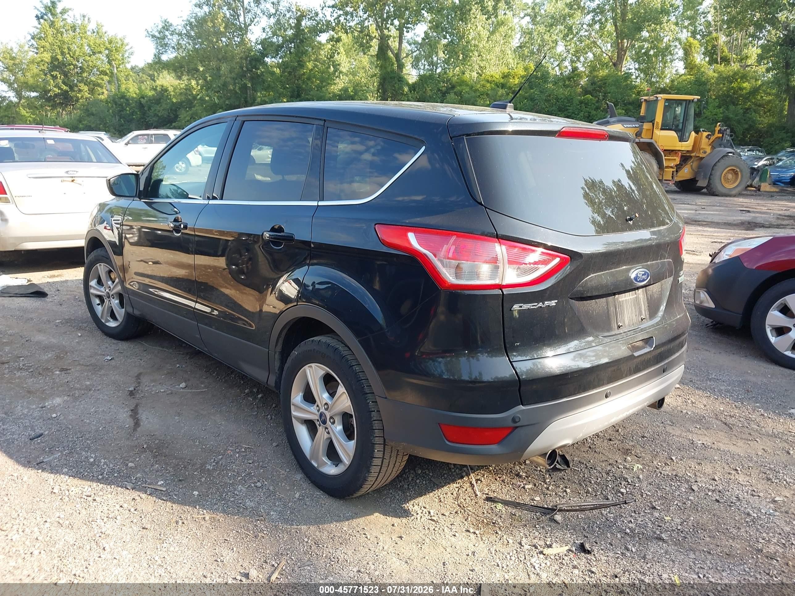 2013 Ford Escape Se Black vin: 1FMCU0G97DUD22814