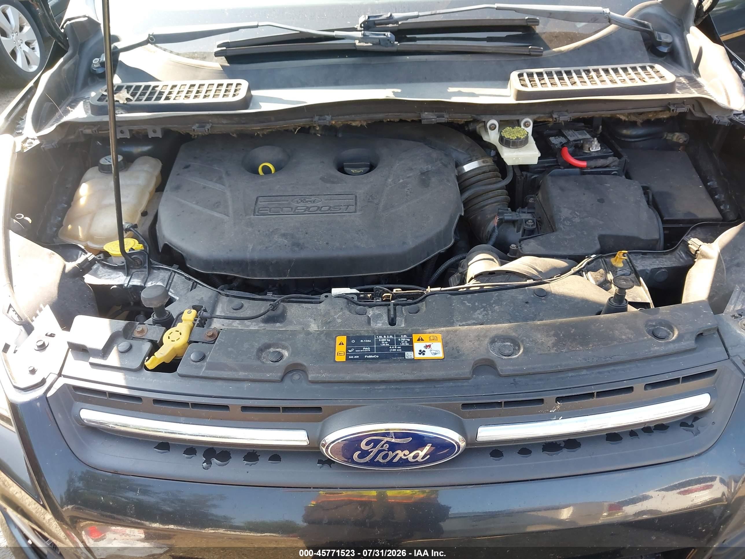 2013 Ford Escape Se Black vin: 1FMCU0G97DUD22814