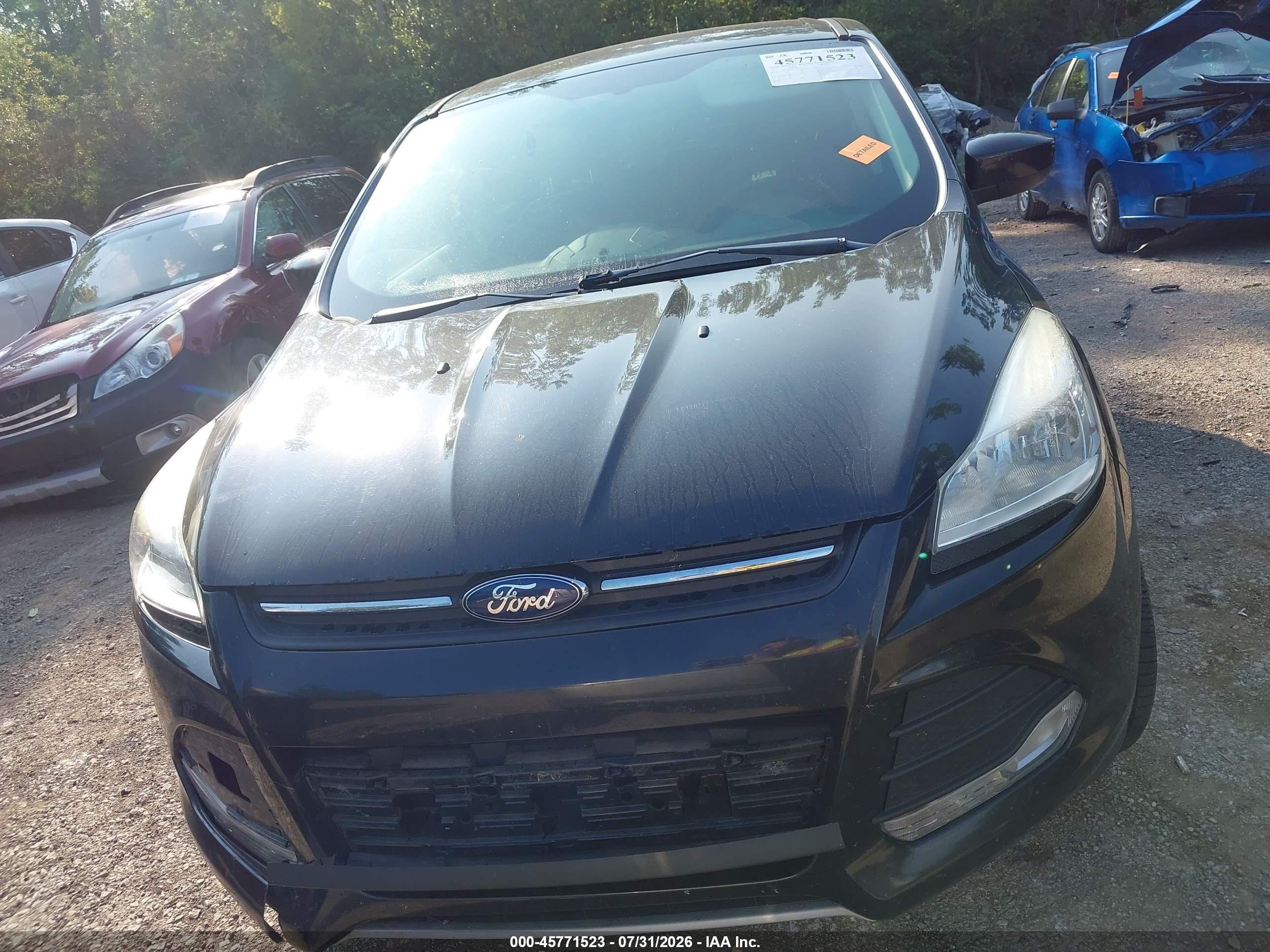 2013 Ford Escape Se Black vin: 1FMCU0G97DUD22814