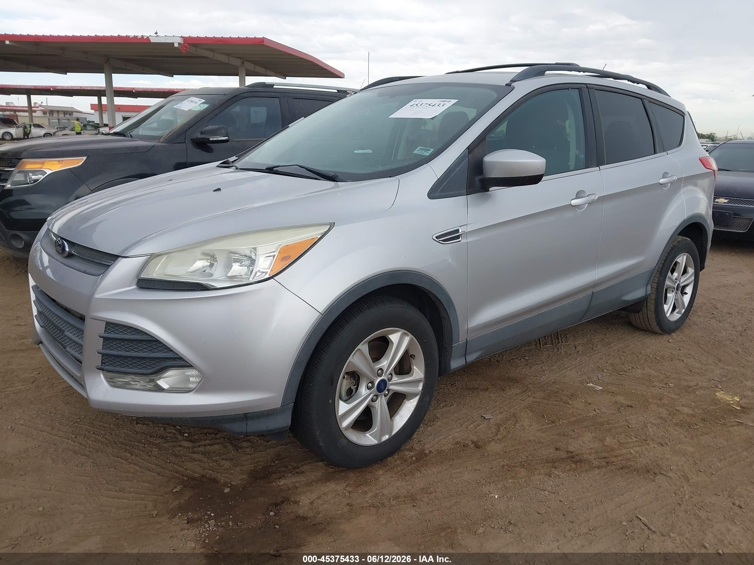 2013 Ford Escape Se Silver vin: 1FMCU0G97DUD70071