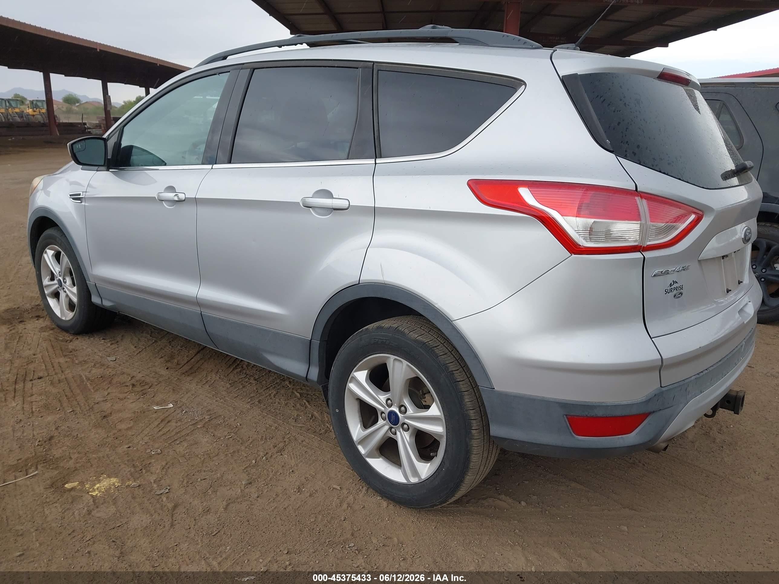 2013 Ford Escape Se Silver vin: 1FMCU0G97DUD70071