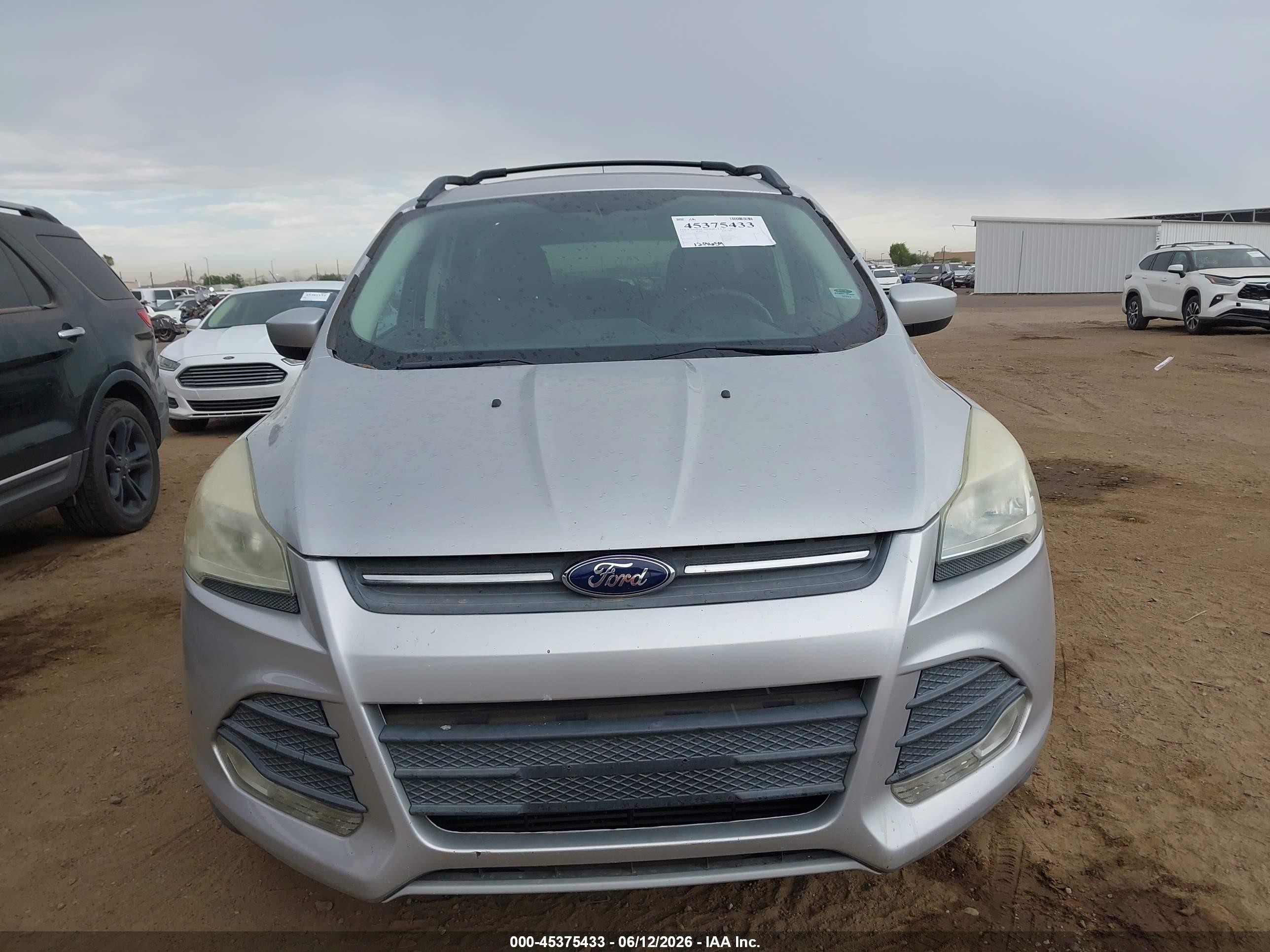2013 Ford Escape Se Silver vin: 1FMCU0G97DUD70071
