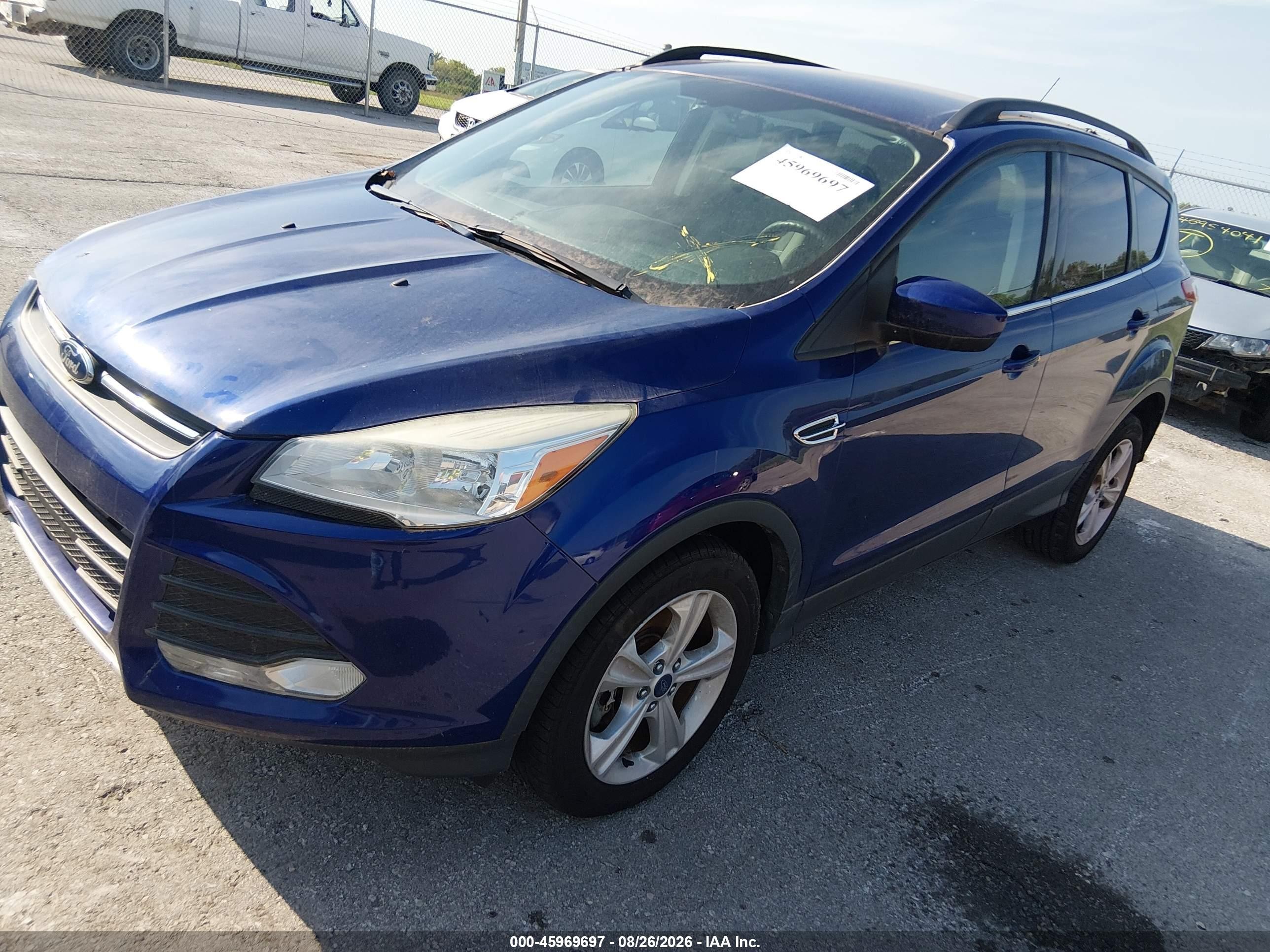 2014 Ford Escape Se Синий vin: 1FMCU0G97EUA44210