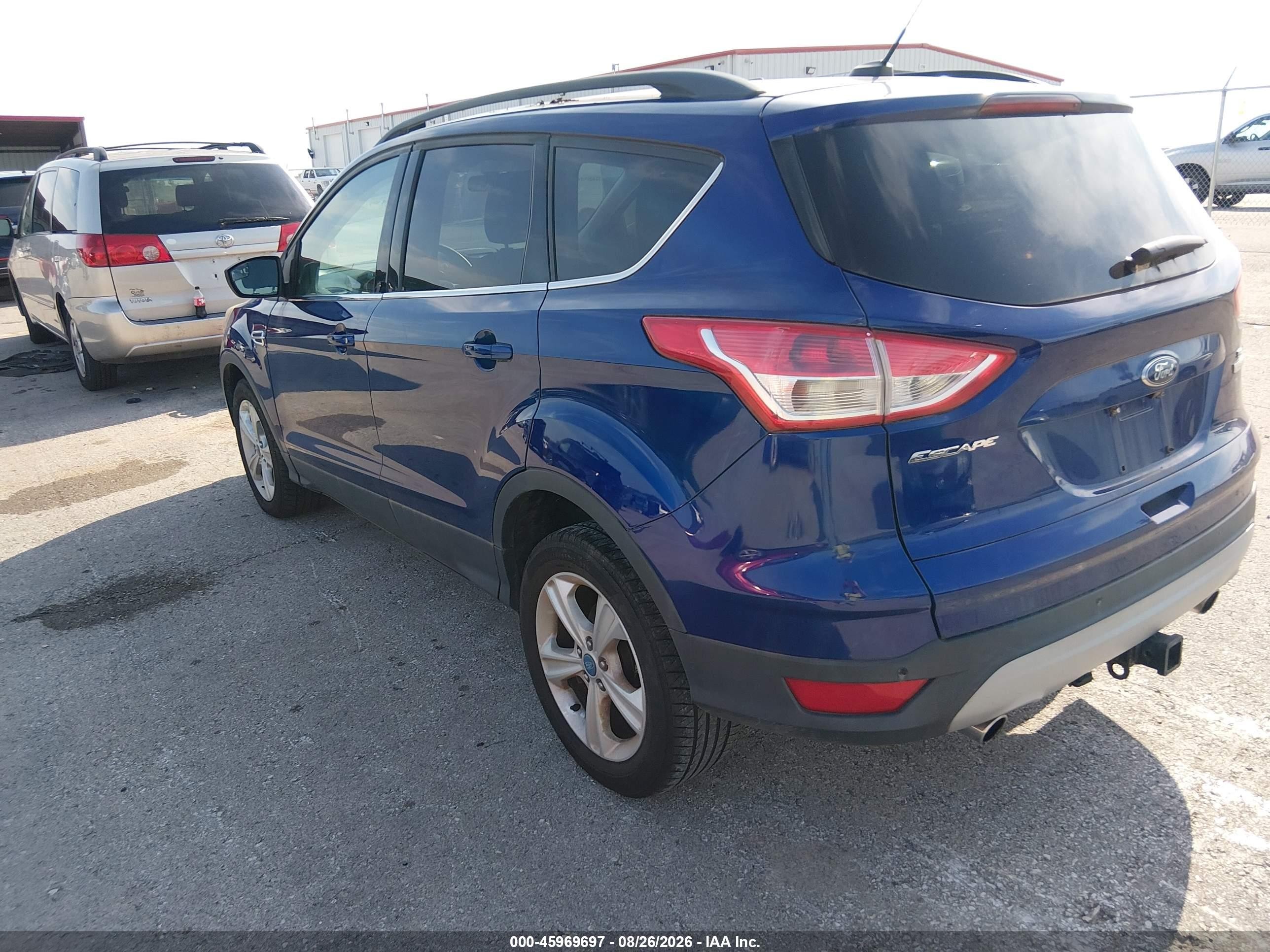 2014 Ford Escape Se Синий vin: 1FMCU0G97EUA44210