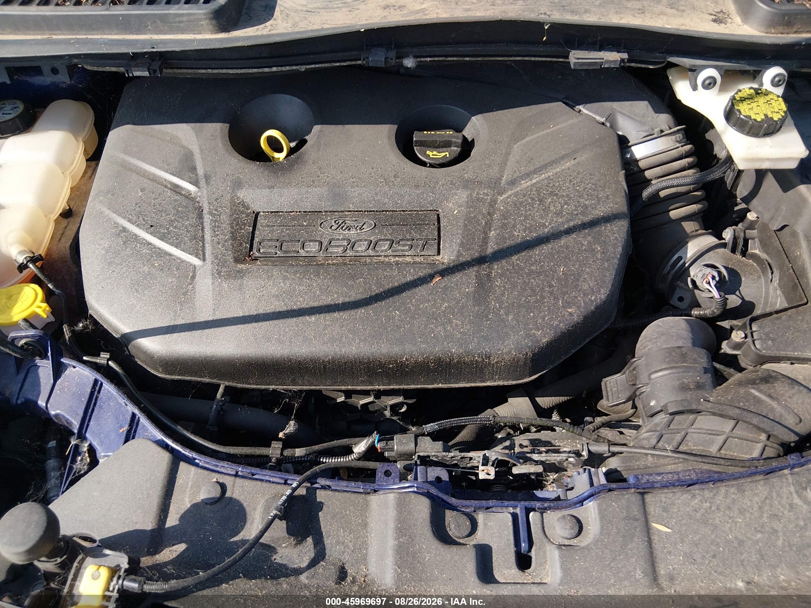 2014 Ford Escape Se Синий vin: 1FMCU0G97EUA44210