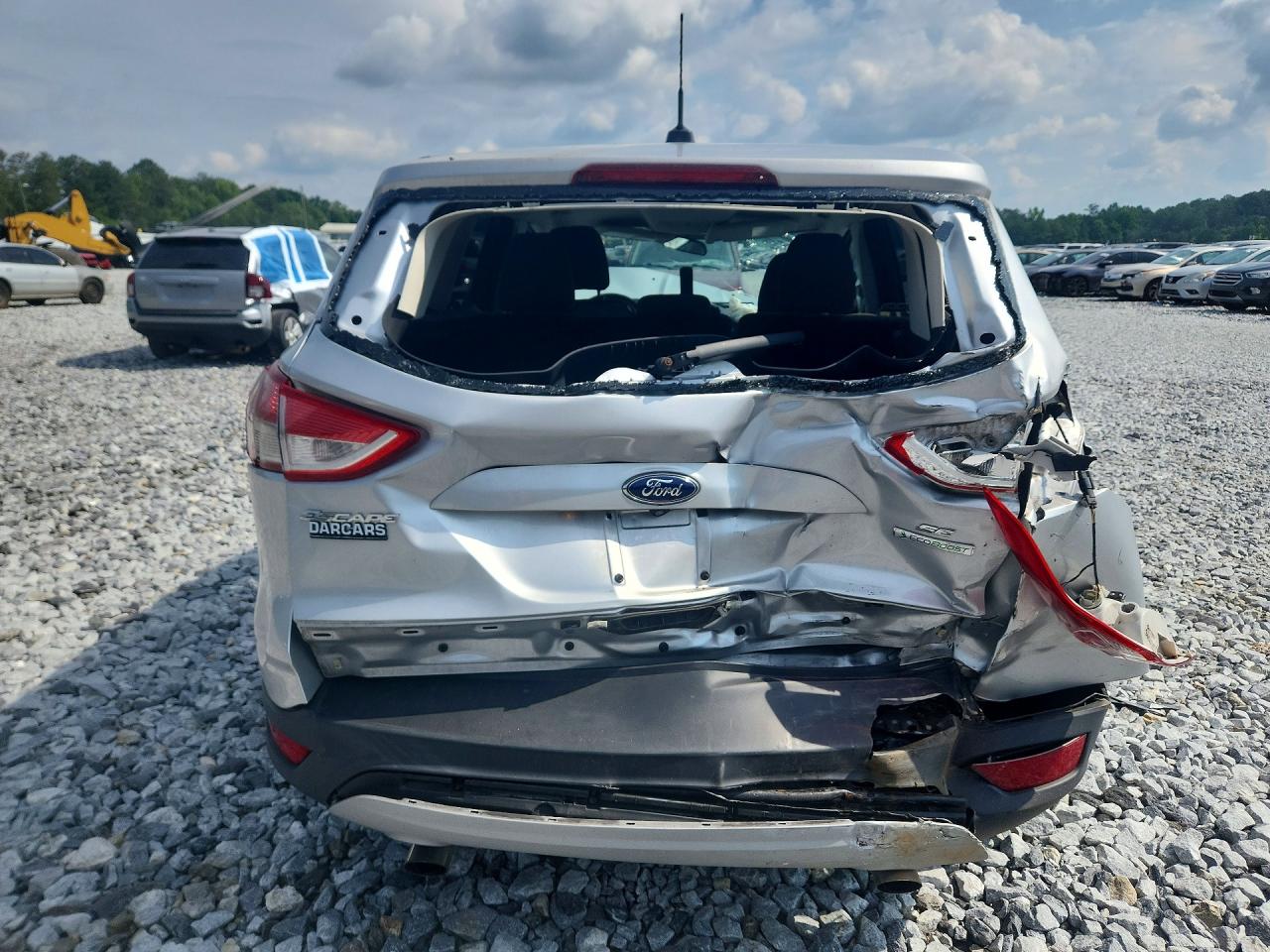 2014 Ford Escape Se Silver vin: 1FMCU0G97EUA85548