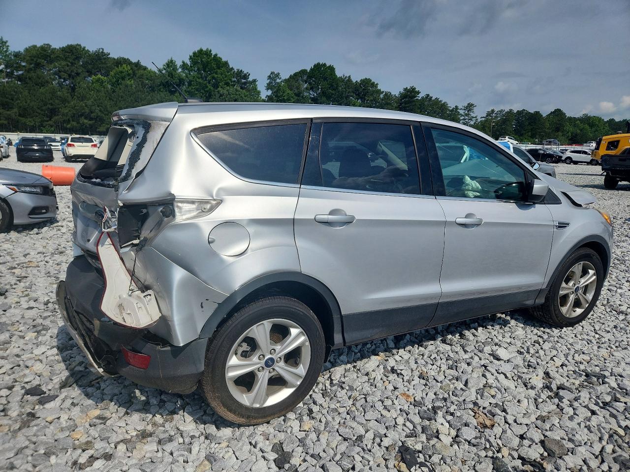 2014 Ford Escape Se Silver vin: 1FMCU0G97EUA85548
