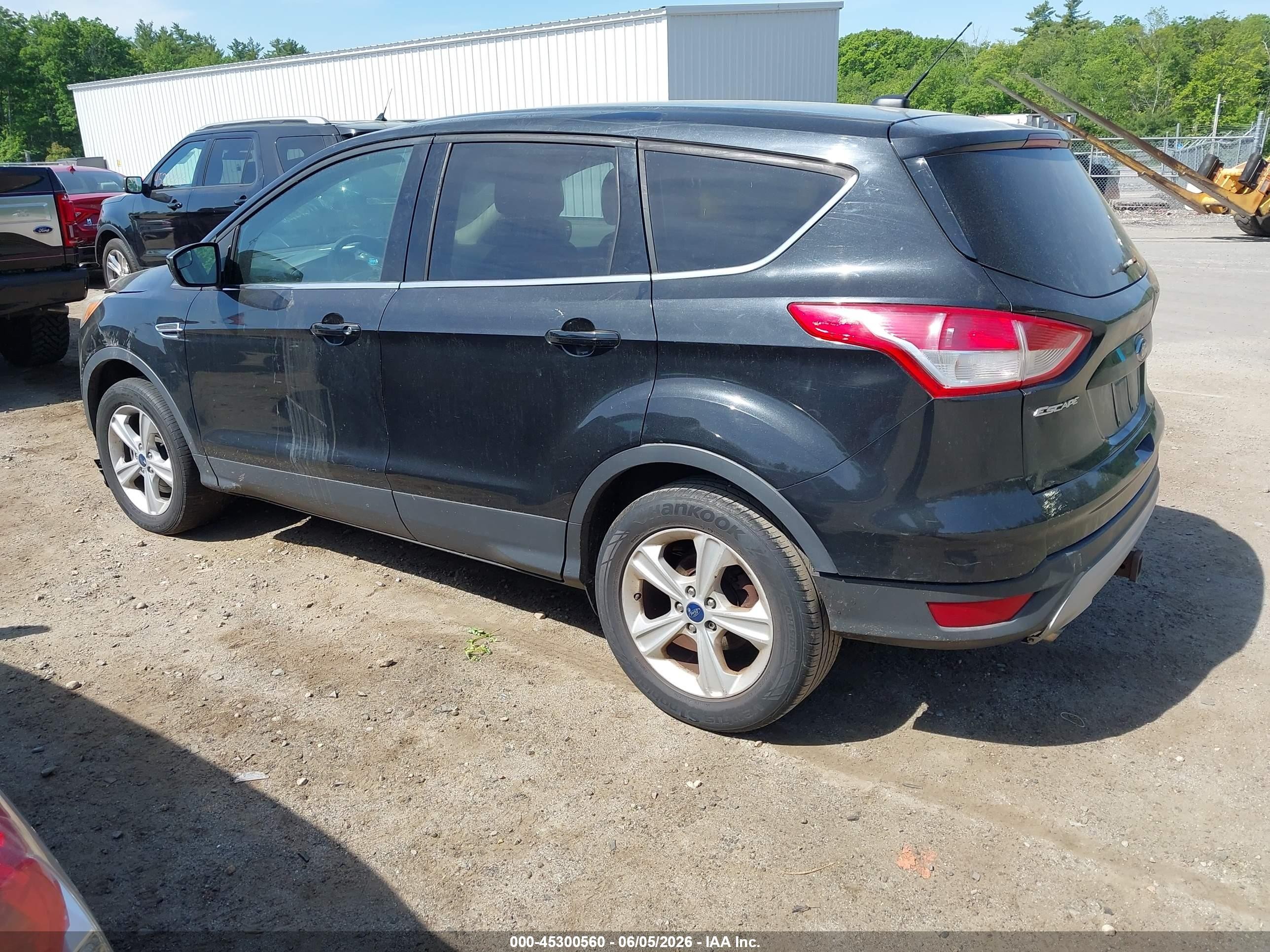 2014 Ford Escape Se Black vin: 1FMCU0G97EUC13853