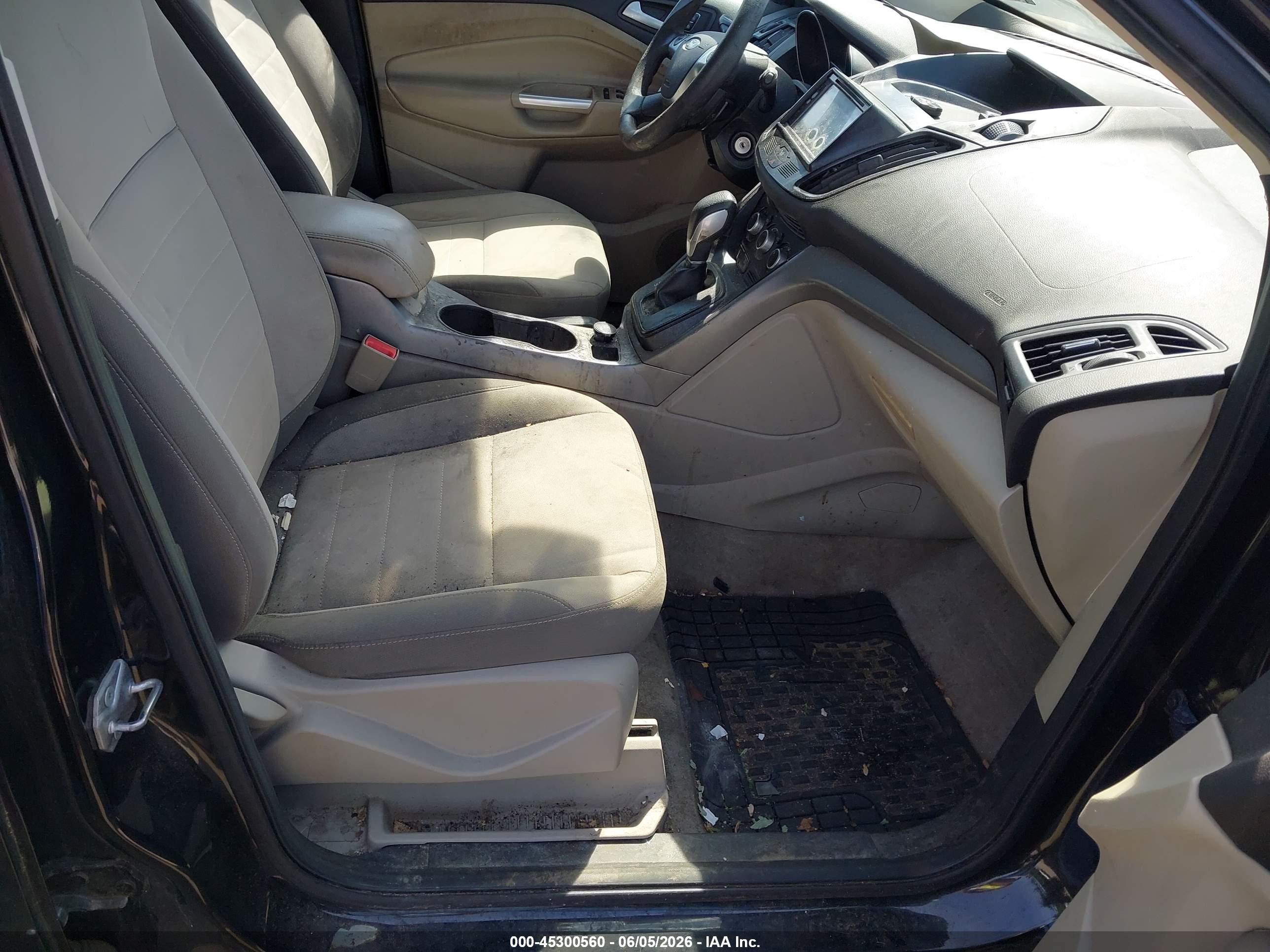 2014 Ford Escape Se Black vin: 1FMCU0G97EUC13853