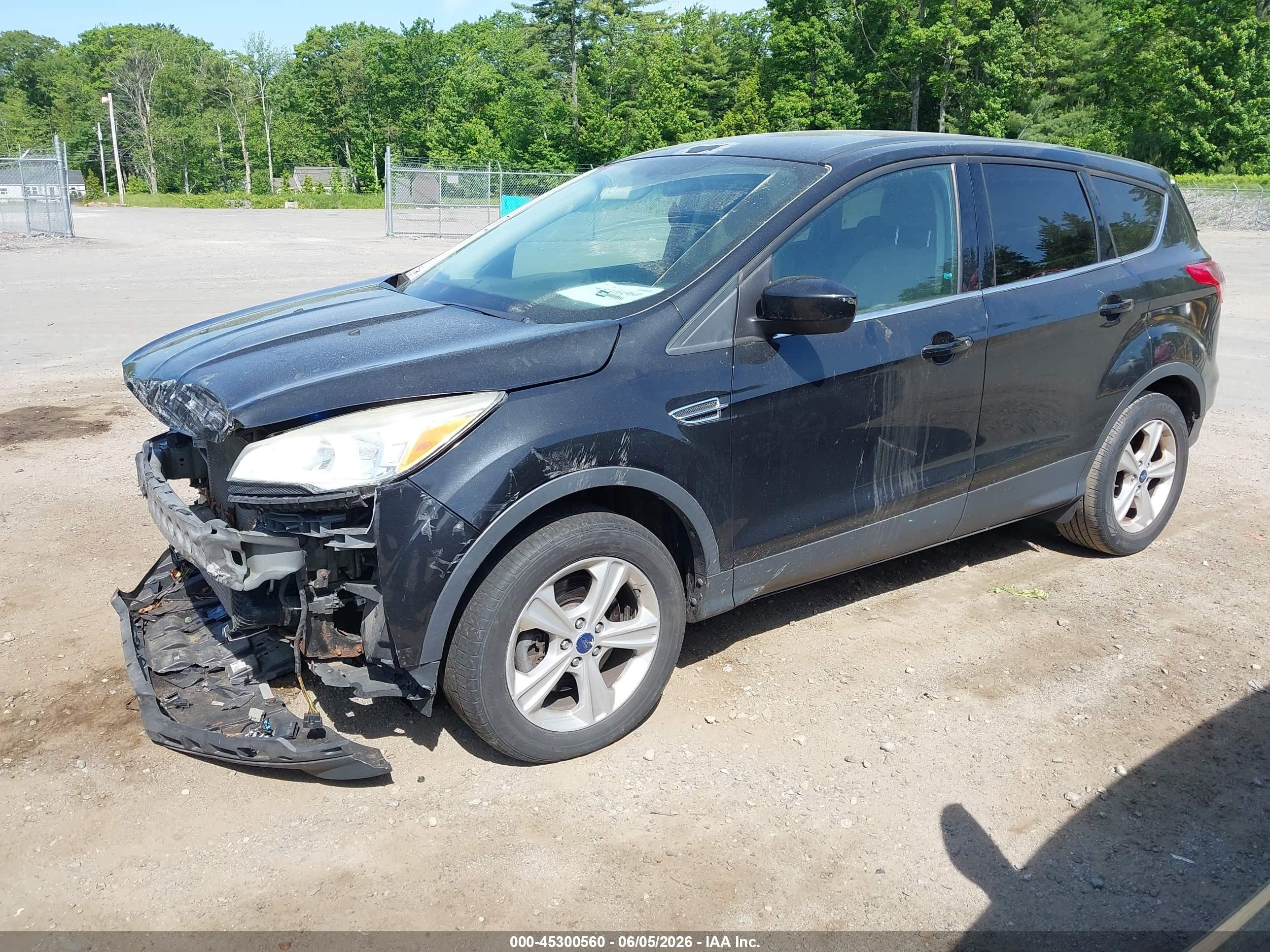 2014 Ford Escape Se Black vin: 1FMCU0G97EUC13853