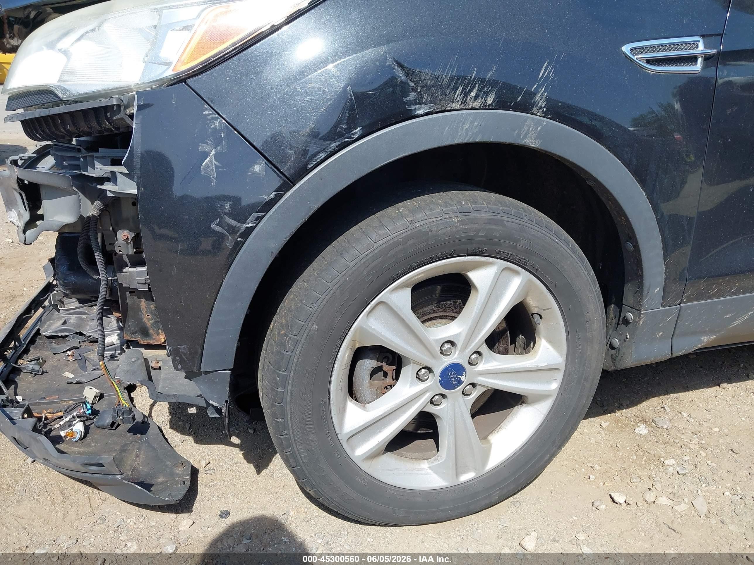 2014 Ford Escape Se Black vin: 1FMCU0G97EUC13853