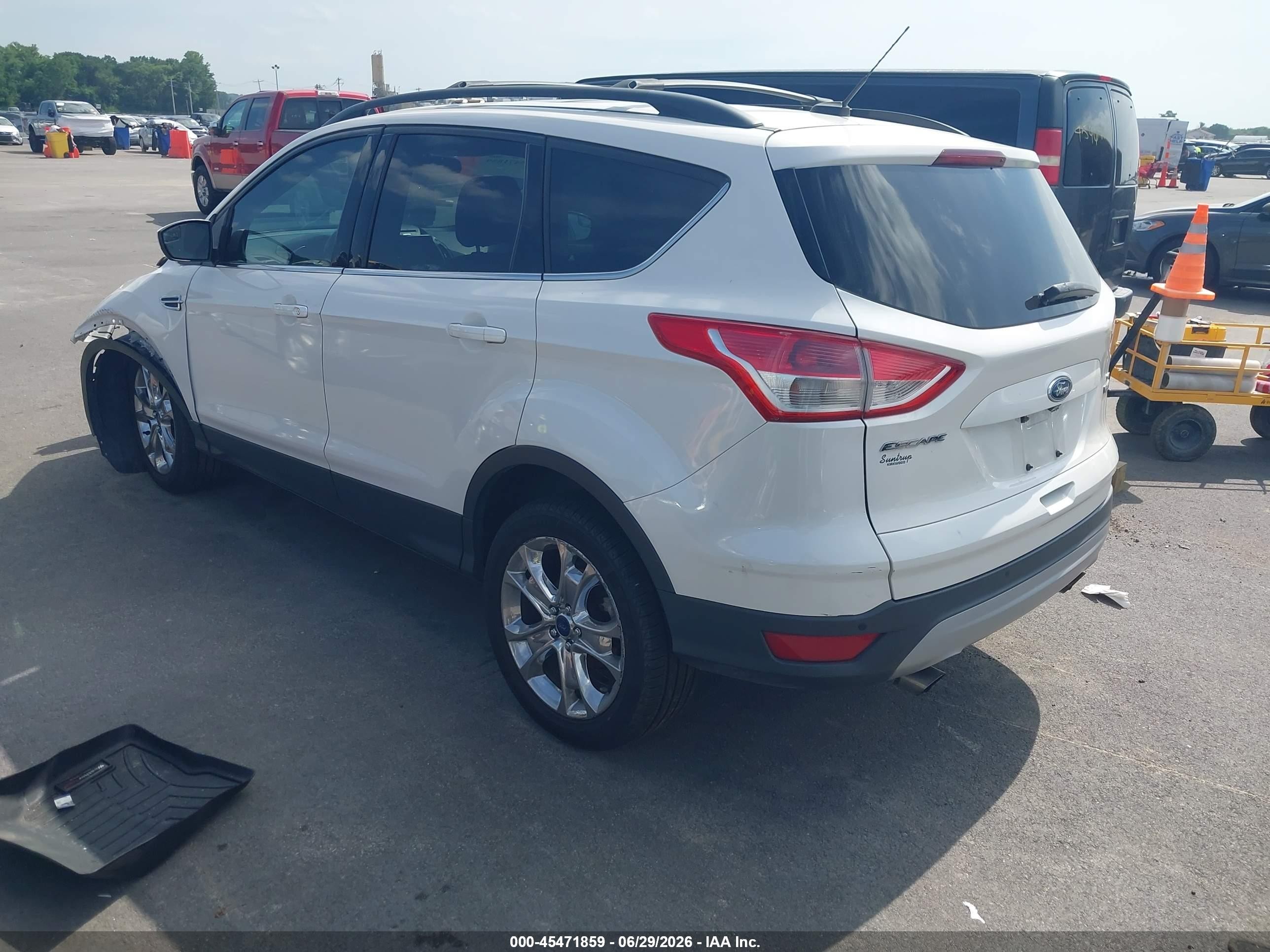 2014 Ford Escape Se White vin: 1FMCU0G97EUD72159