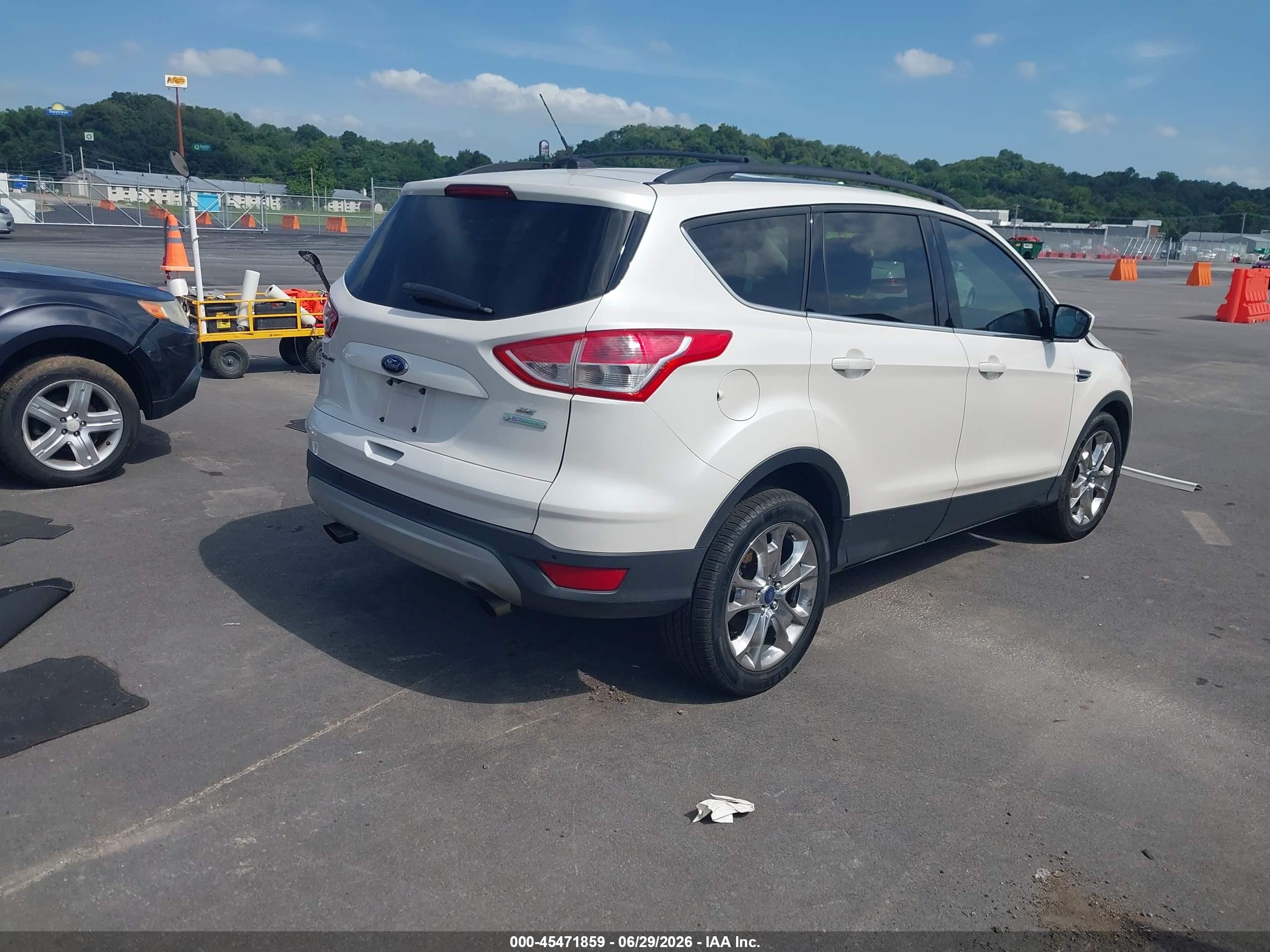 2014 Ford Escape Se White vin: 1FMCU0G97EUD72159